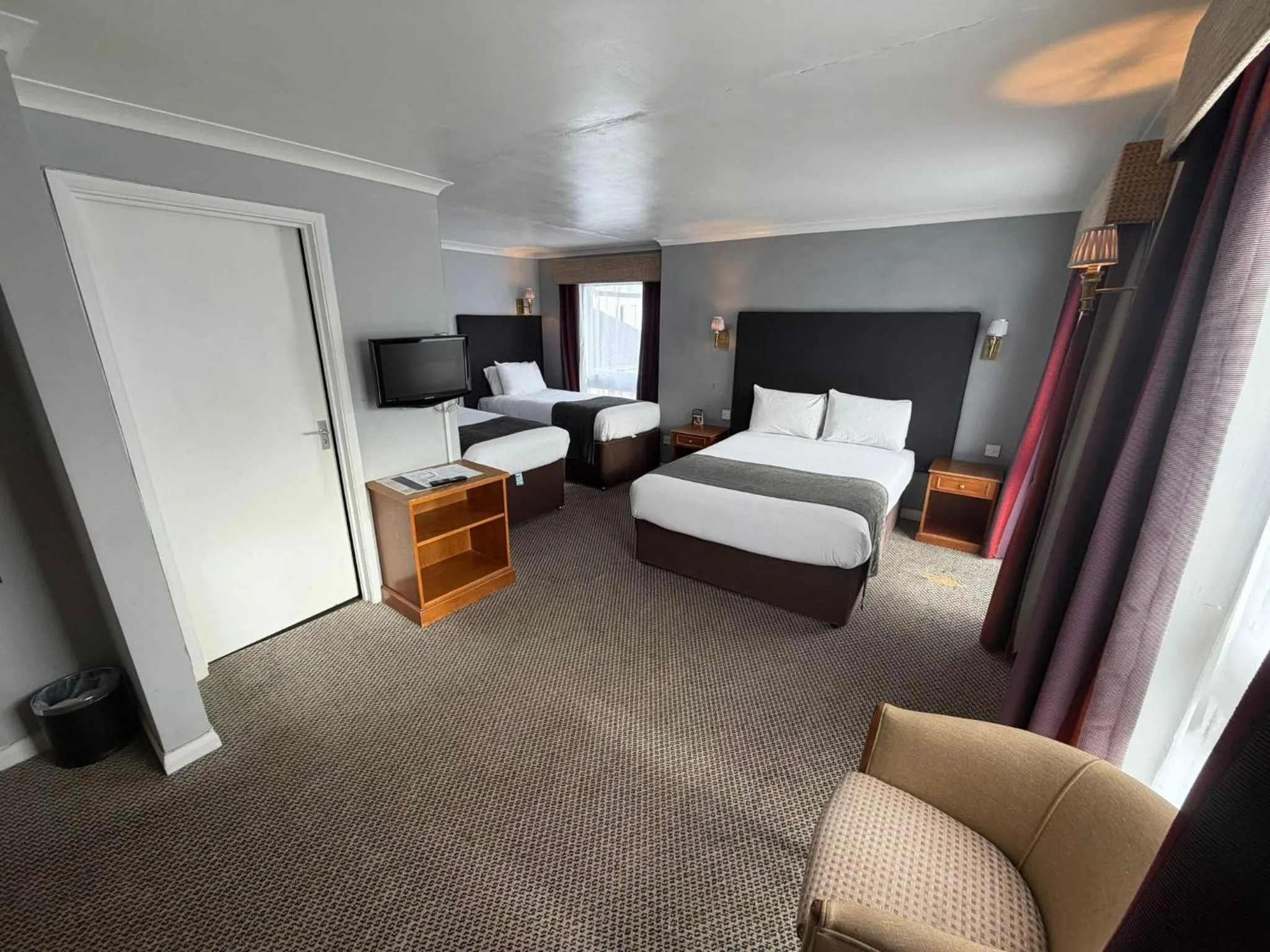 Bed in Raven Hotel by Greene King Inns