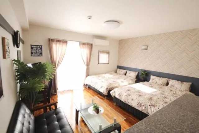 Bed in Chura Gahna House Tsubogawa Naha