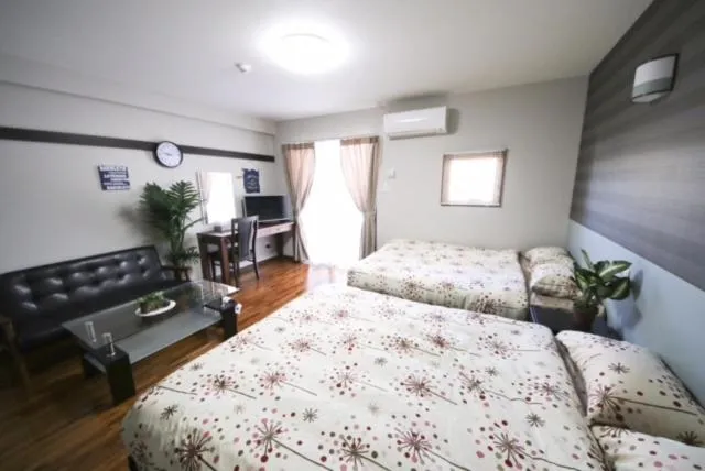 Bed in Chura Gahna House Tsubogawa Naha