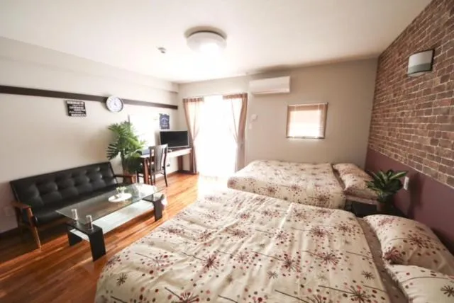 Bed in Chura Gahna House Tsubogawa Naha