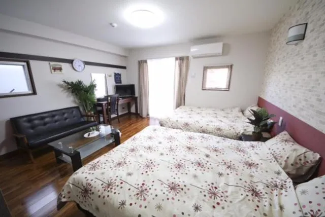 Bed in Chura Gahna House Tsubogawa Naha