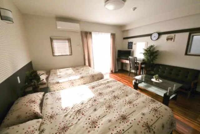 Bed in Chura Gahna House Tsubogawa Naha