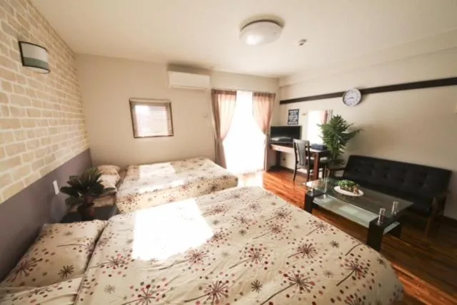 Bed in Chura Gahna House Tsubogawa Naha