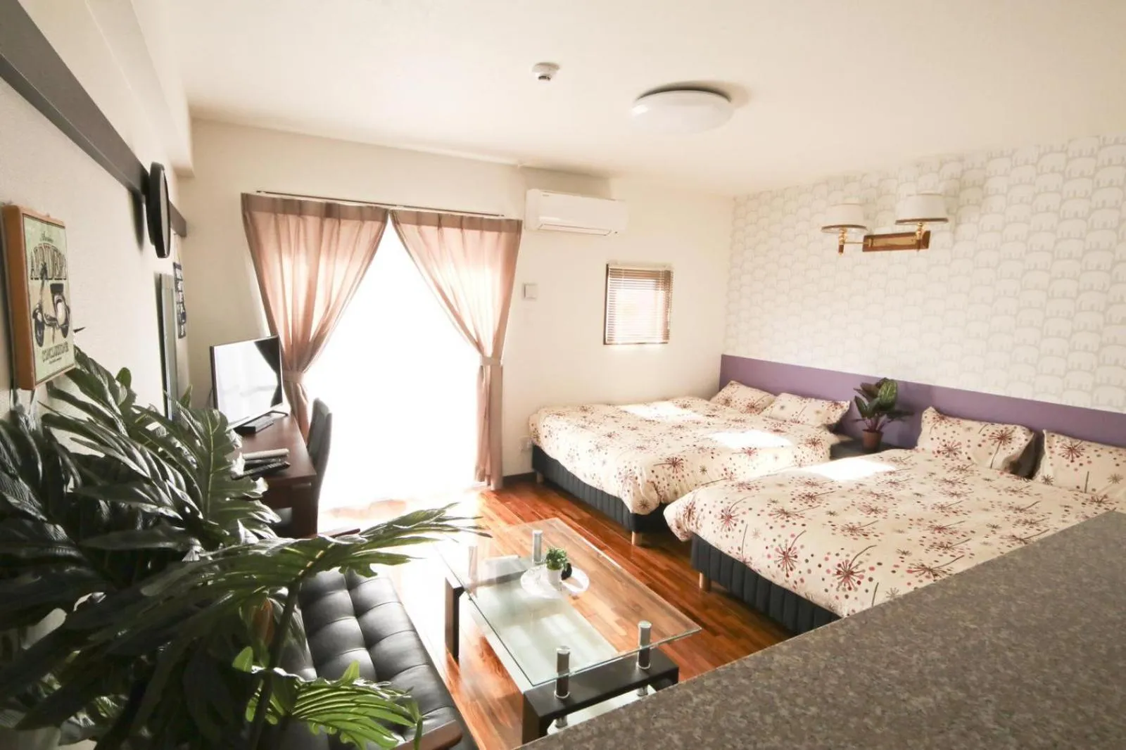 Bed in Chura Gahna House Tsubogawa Naha