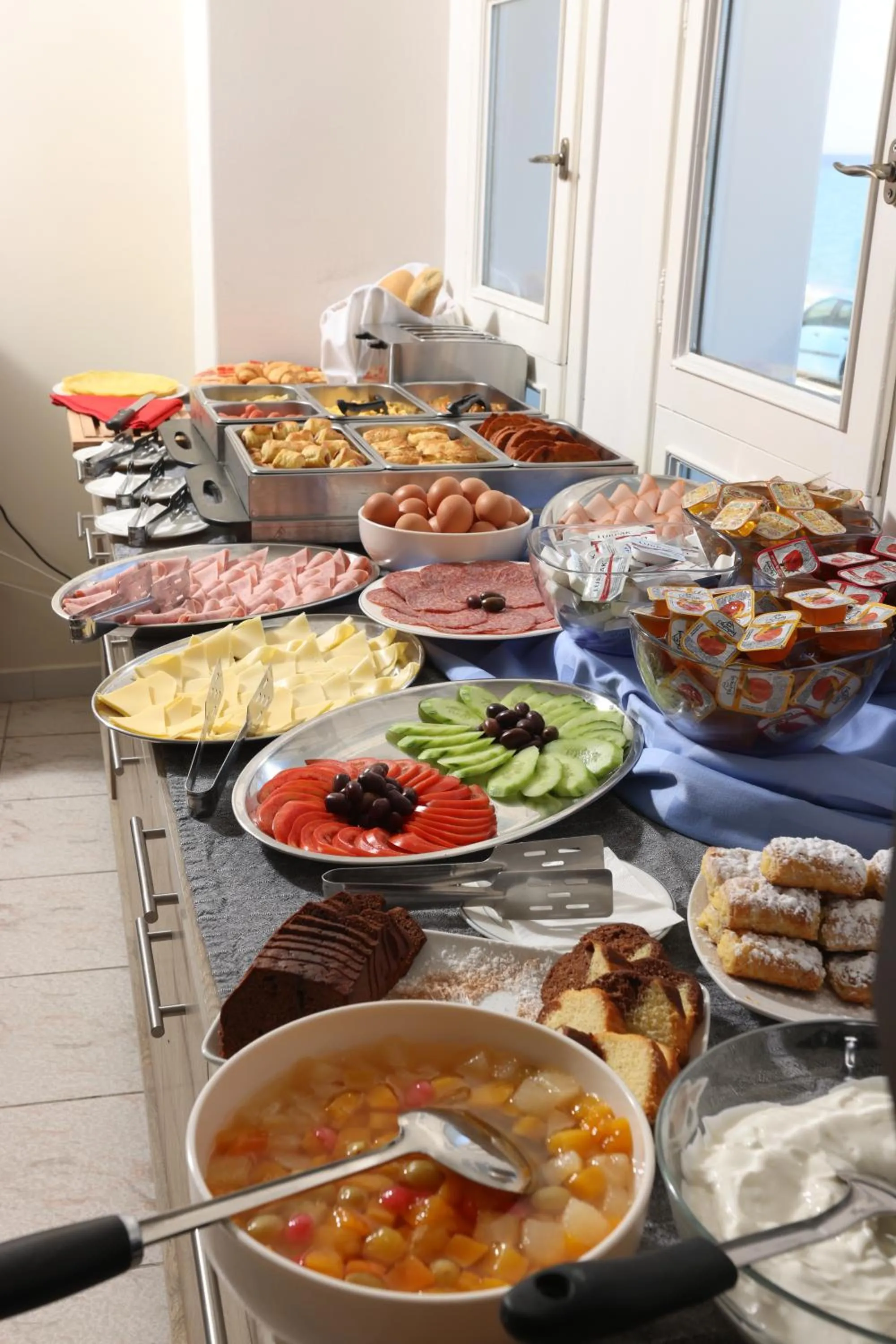 Breakfast in Summer Beach Hotel