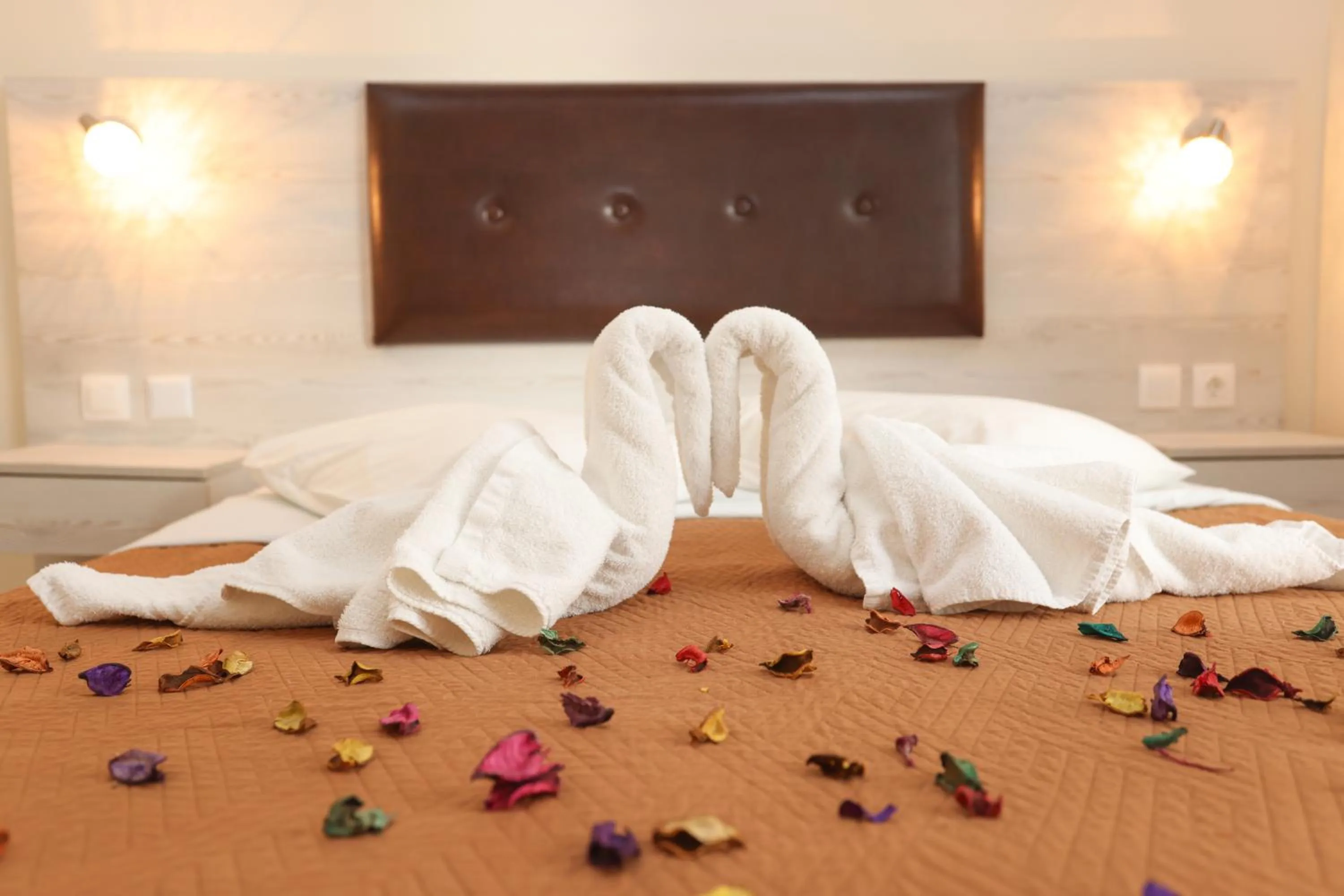 Bed in Summer Beach Hotel