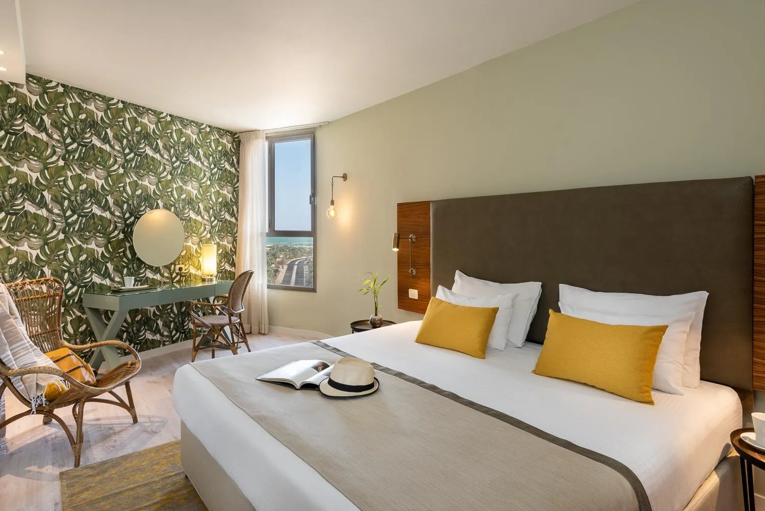 Bedroom, Bed in Oasis Spa Club Dead Sea Hotel - 18 years Plus