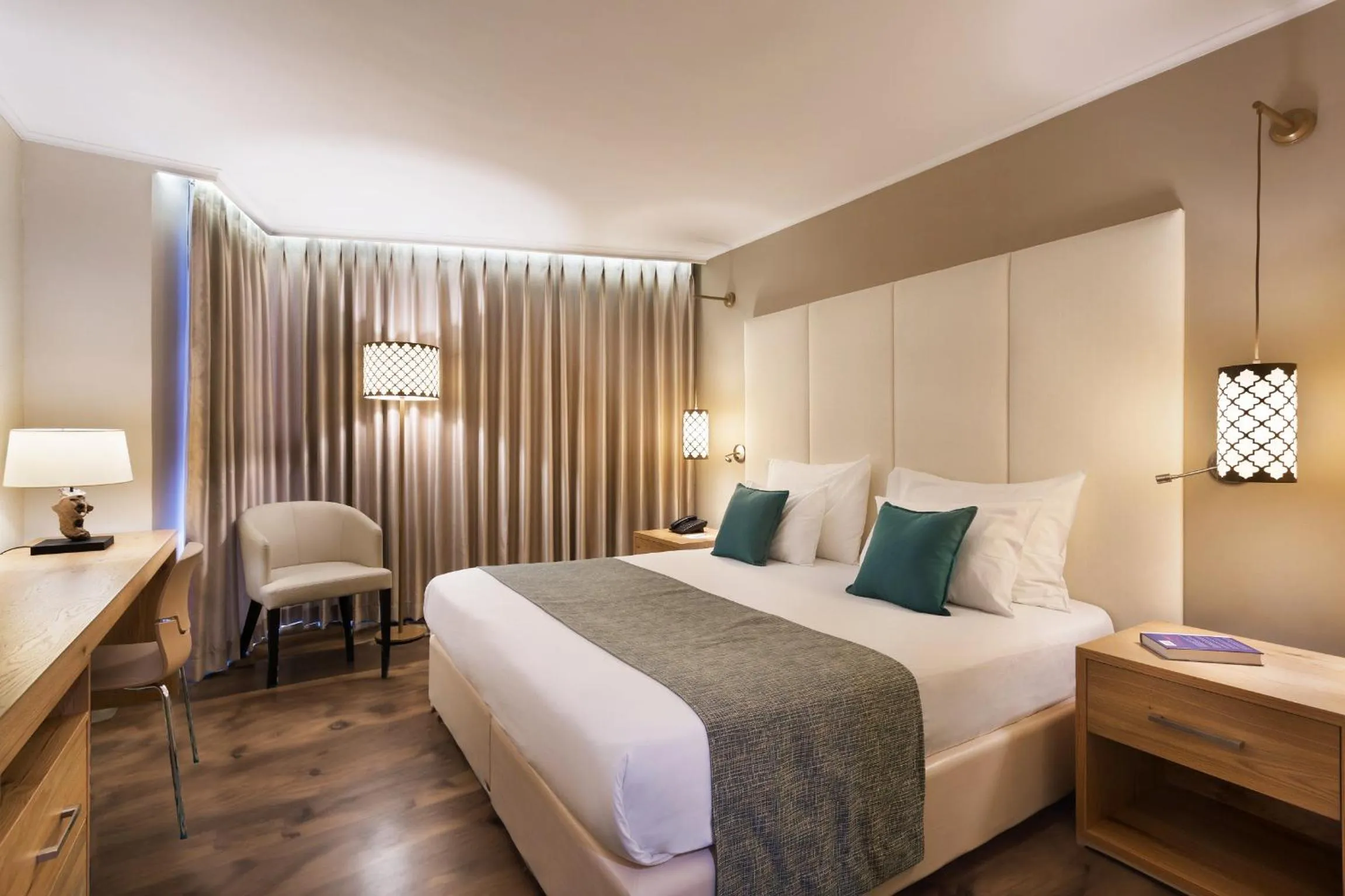 Bedroom, Bed in Oasis Spa Club Dead Sea Hotel - 18 years Plus