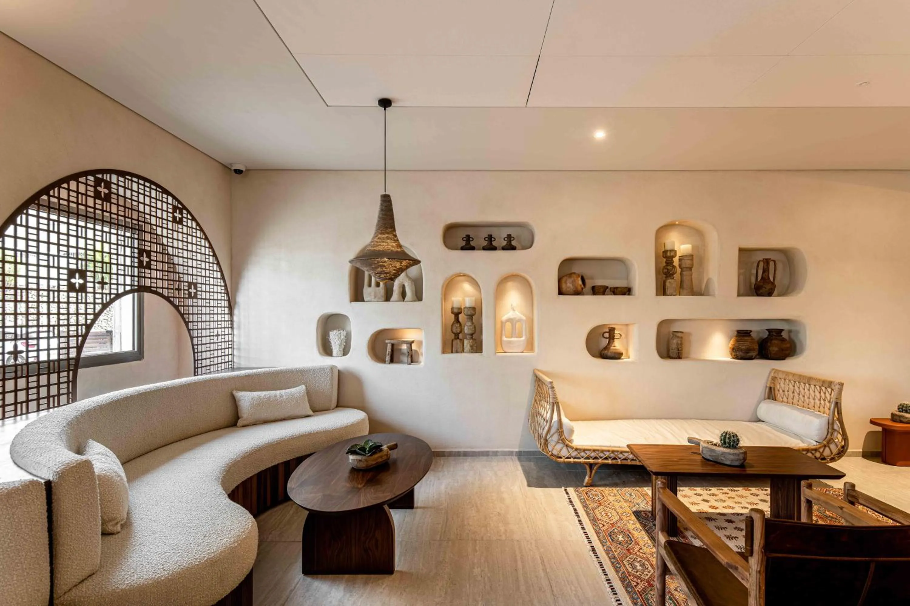 Seating area in Oasis Spa Club Dead Sea Hotel - 18 years Plus