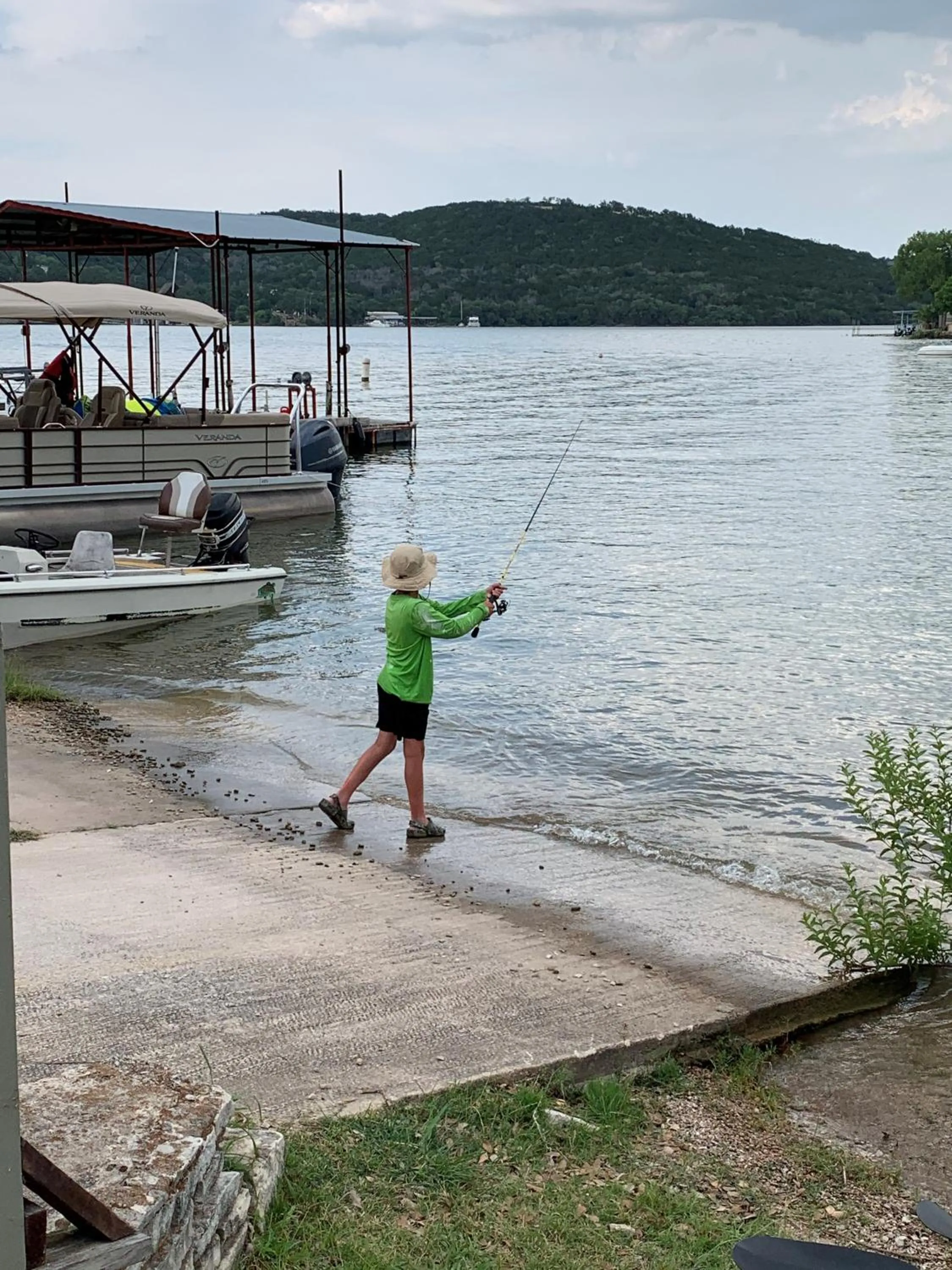 Fishing in Painted Sky Inn