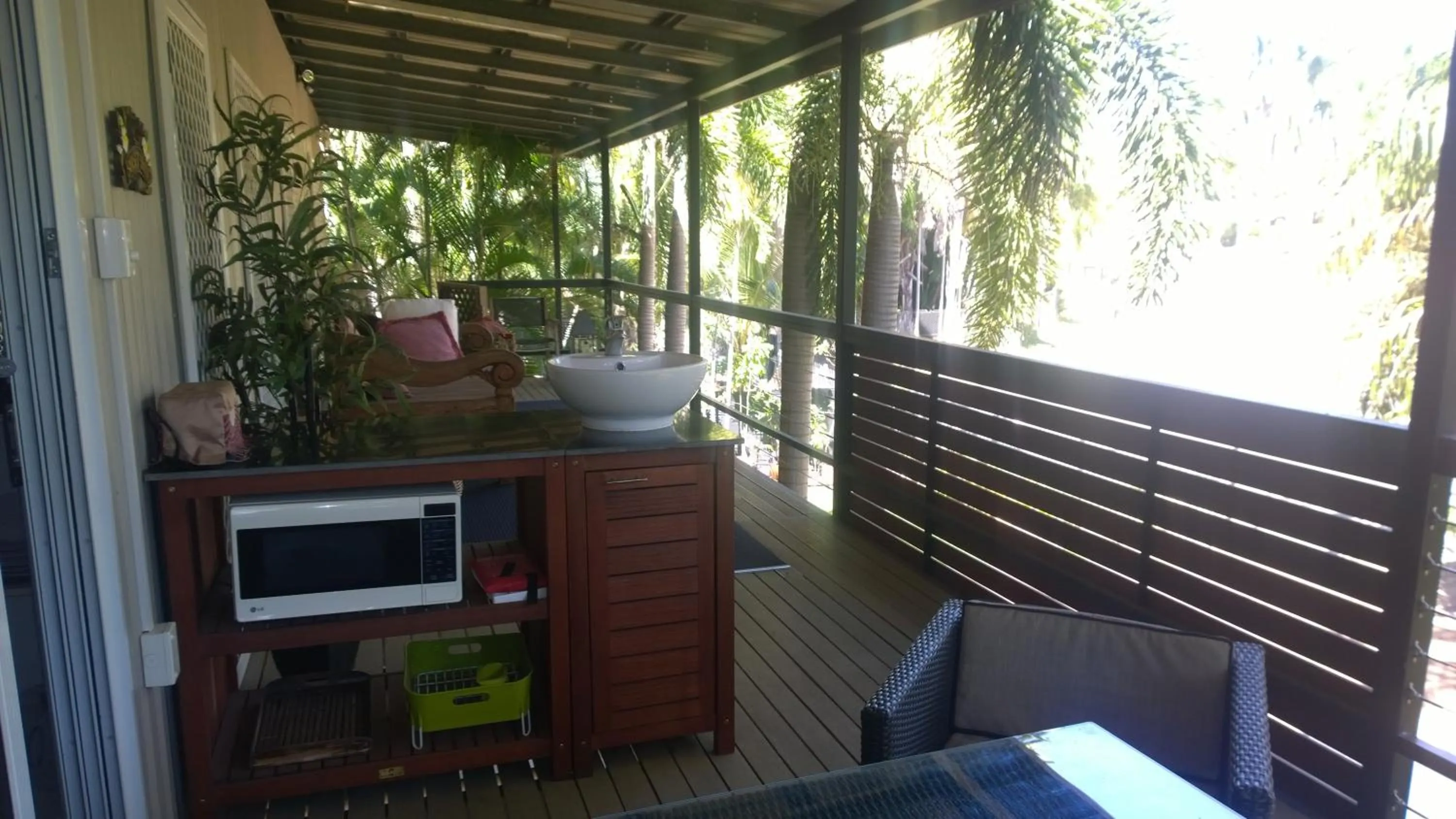 Patio in Palmerston Sunset Retreat