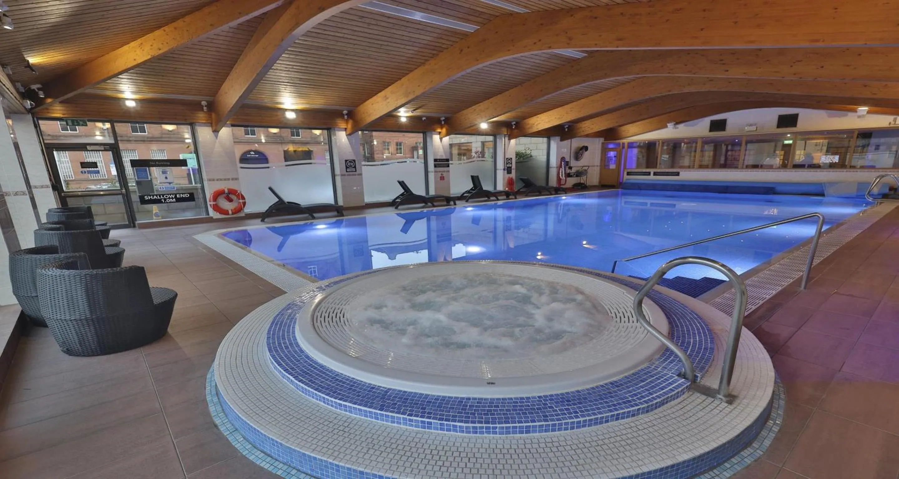 Pool view in Glasgow Argyle Hotel, BW Signature Collection