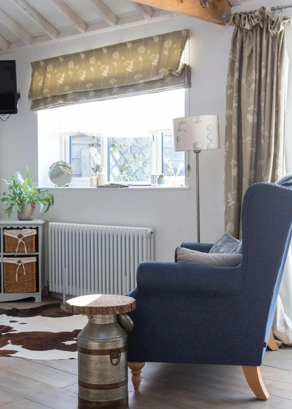 Seating area in Crafts Hill Barn