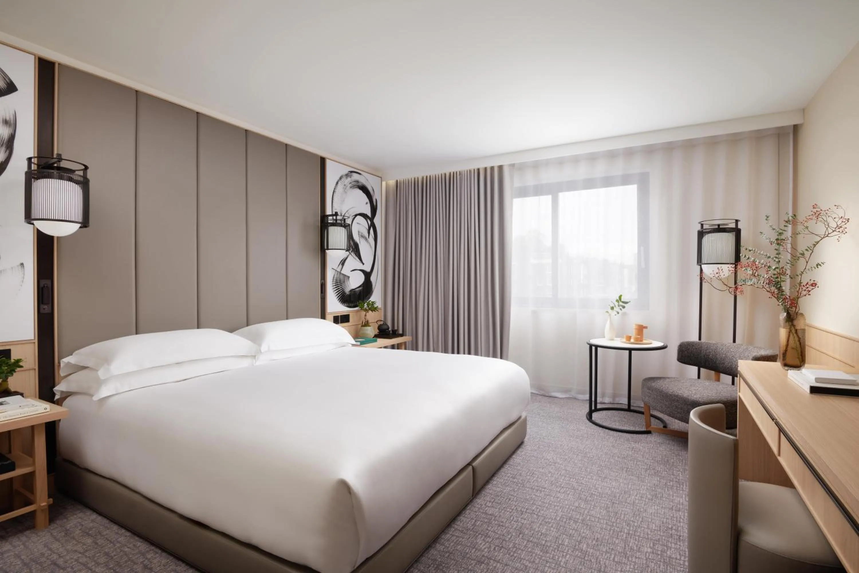 Bedroom, Bed in Nobu Hotel London Portman Square