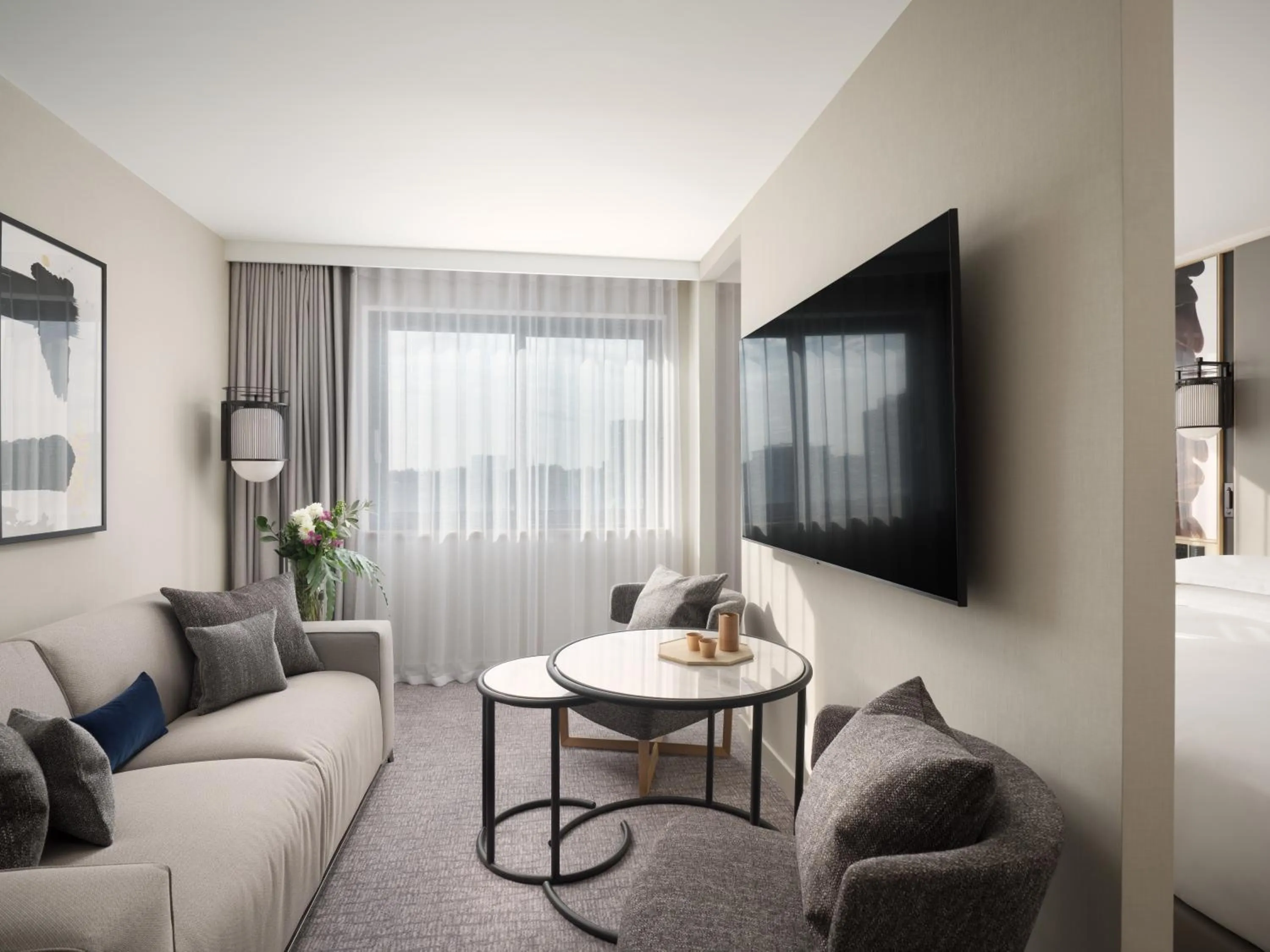 TV and multimedia, Bed in Nobu Hotel London Portman Square