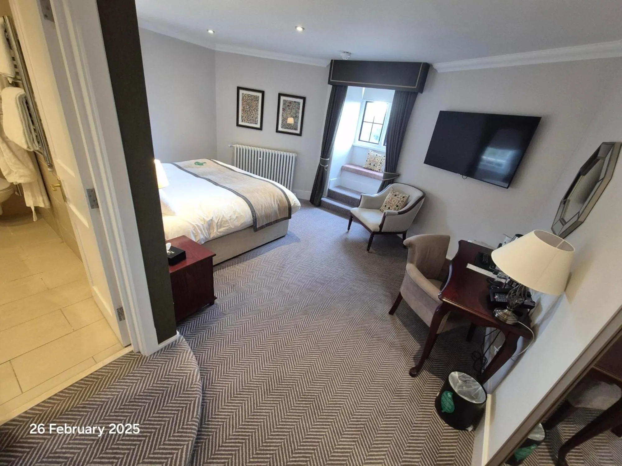 Bed in The Elvetham Hotel