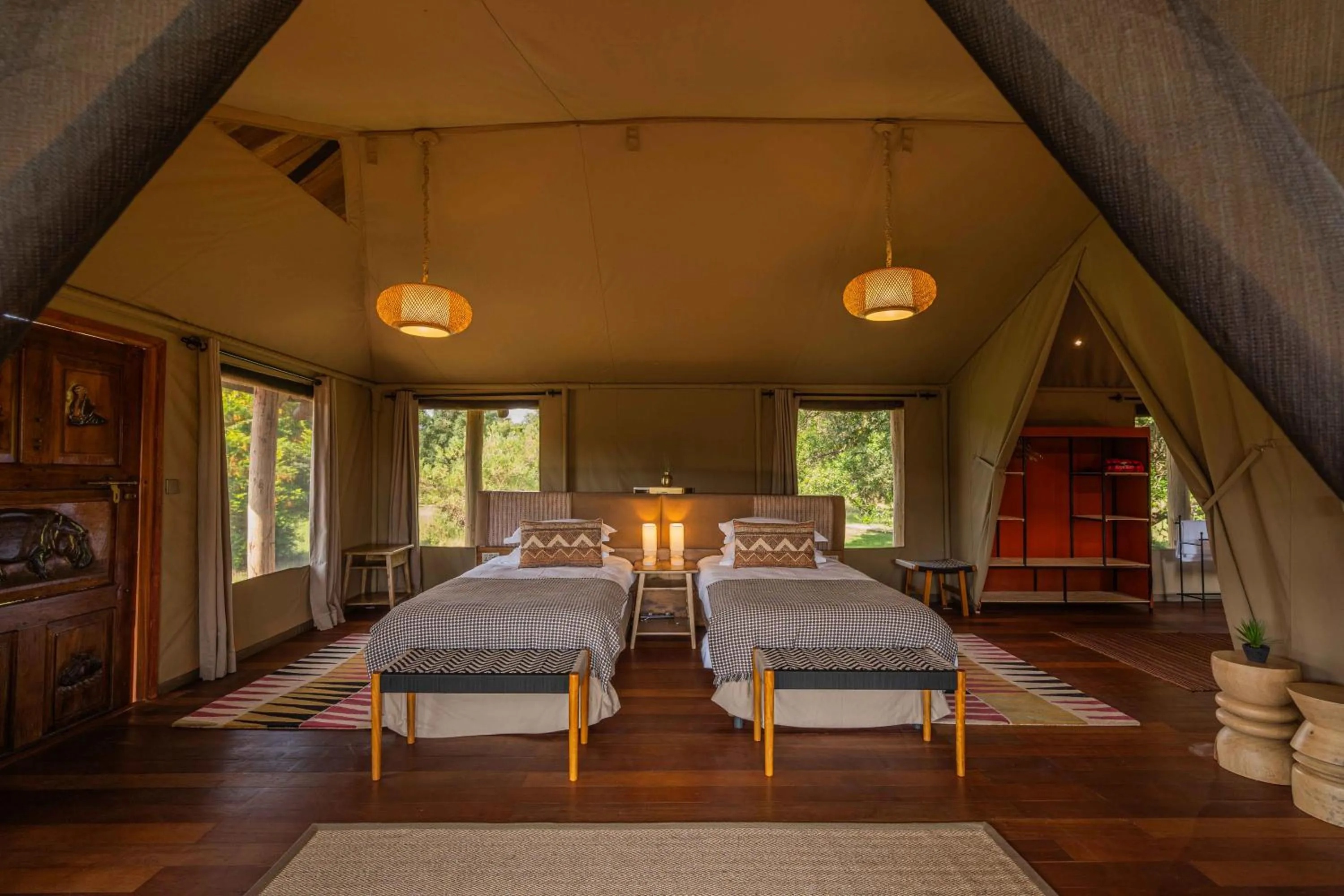 Bedroom in Royal Mara Safari Lodge
