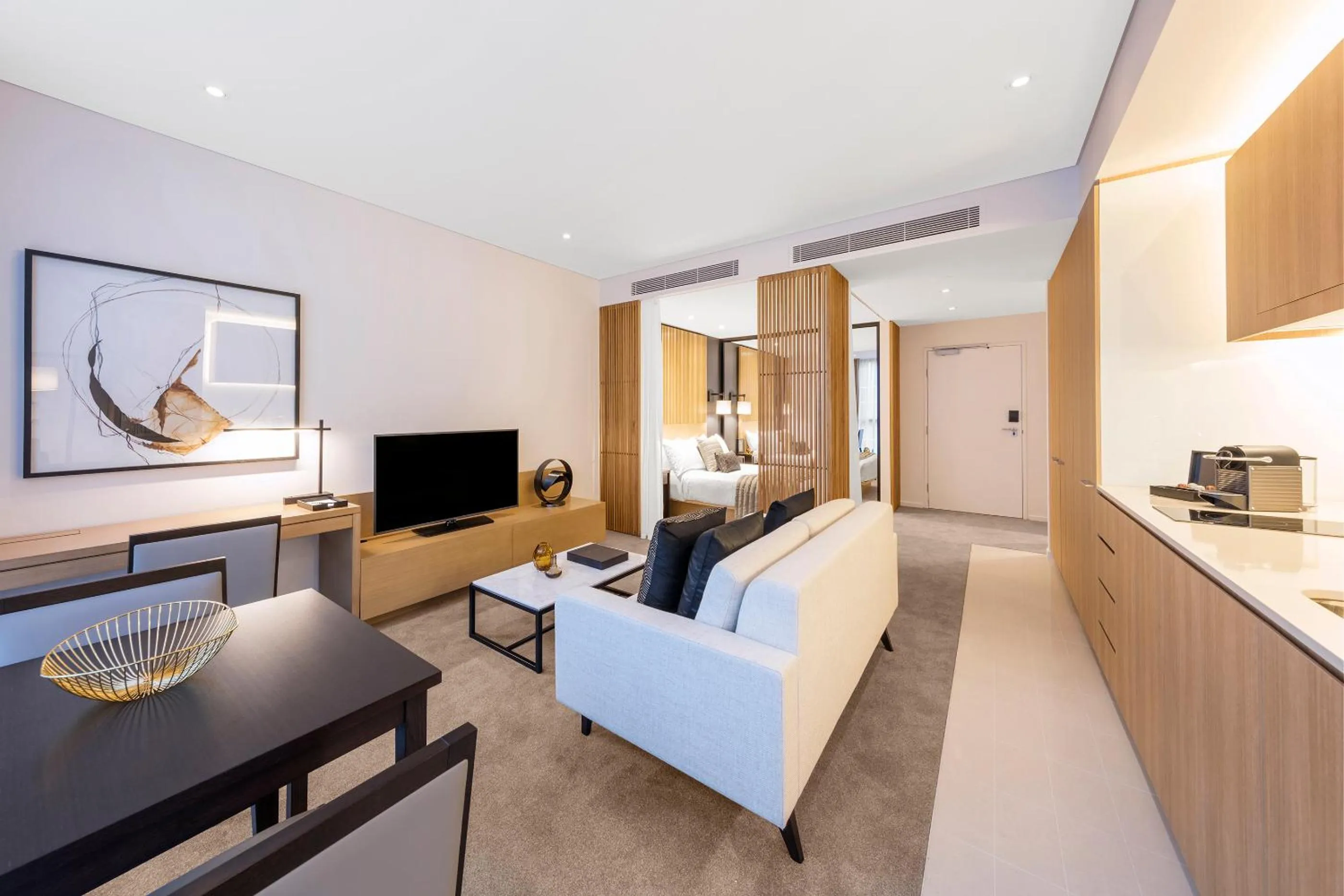 Photo of the whole room in SKYE Hotel Suites Parramatta