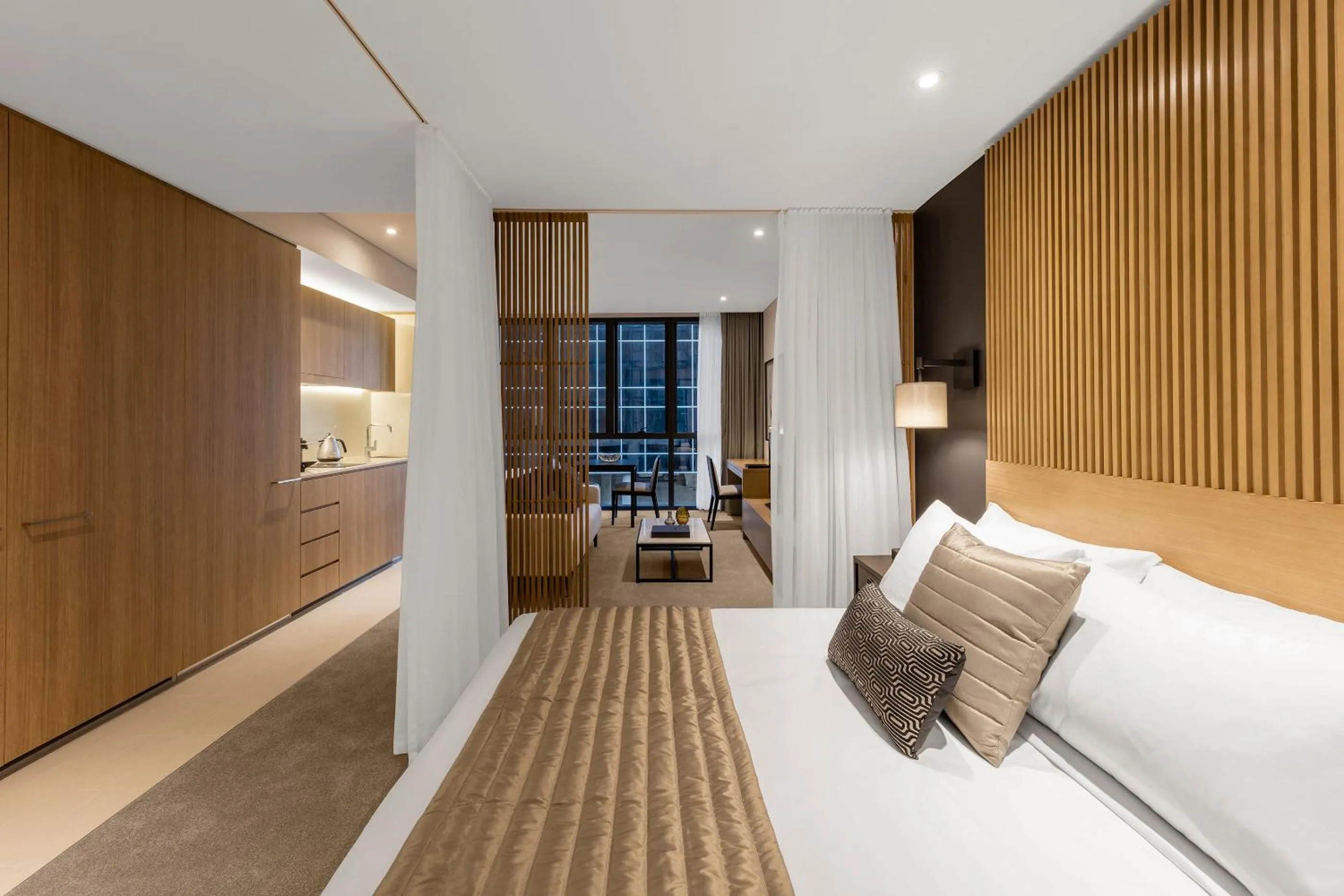 Photo of the whole room, Bed in SKYE Hotel Suites Parramatta