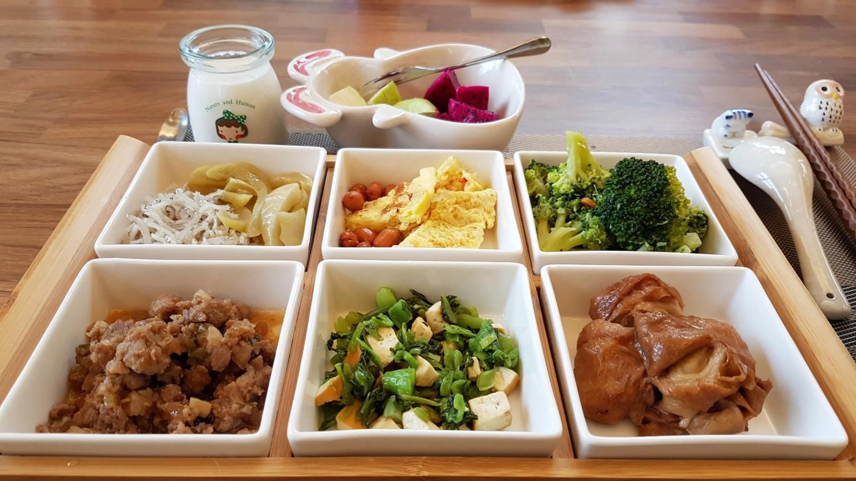 Asian breakfast in Sunny Stream B & B