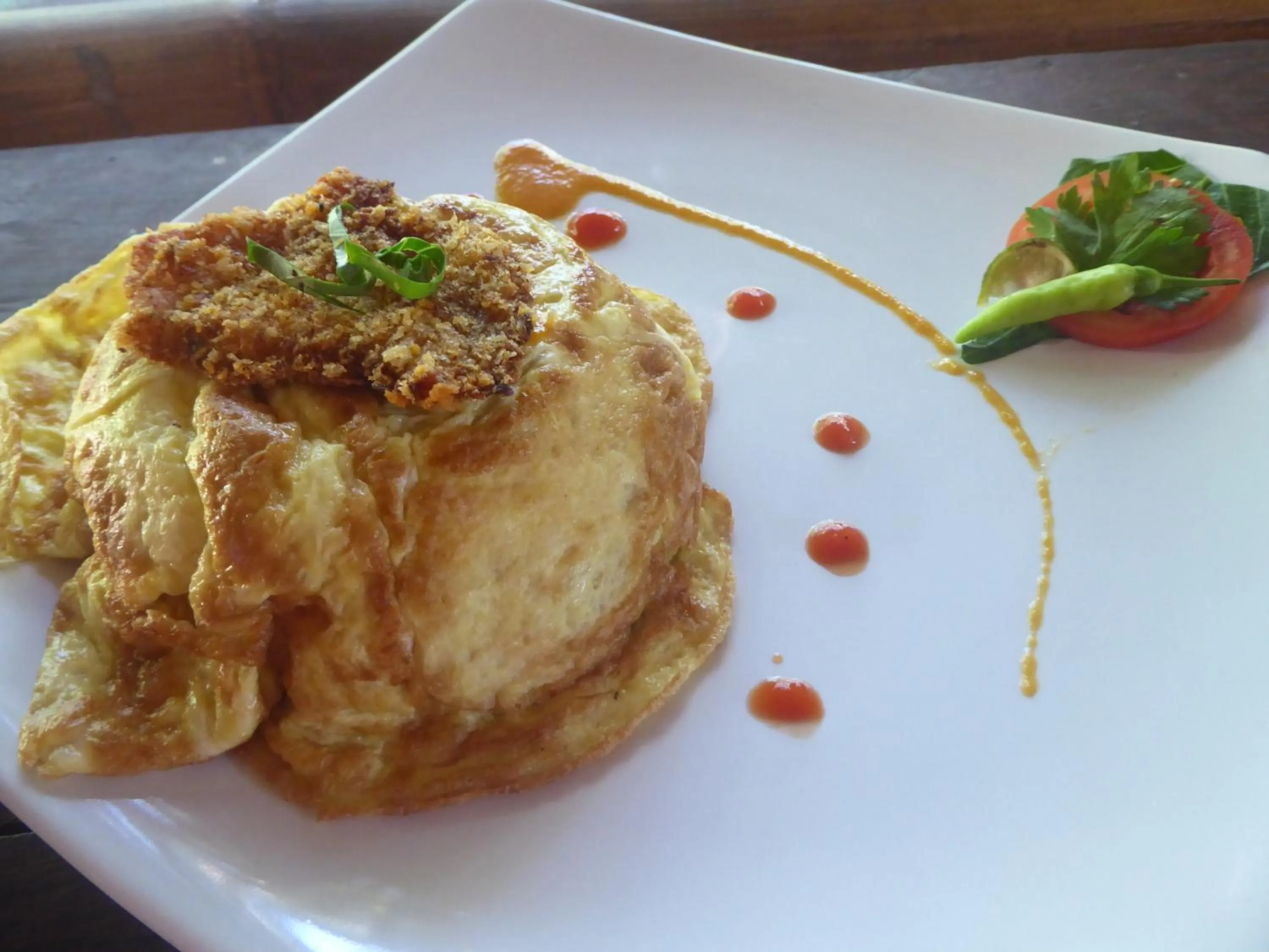 Breakfast in Shibui Garden Bungalows and Restaurant