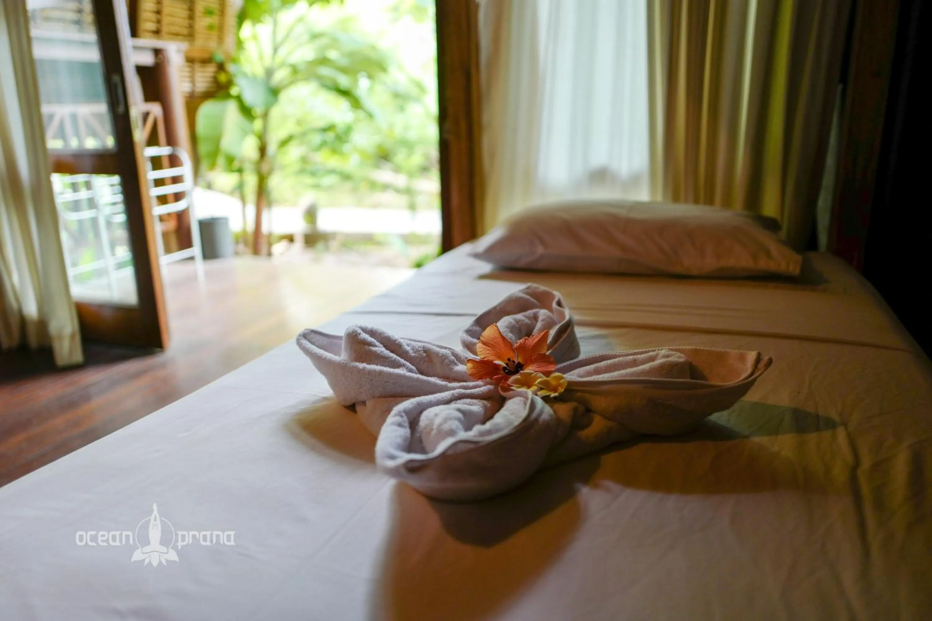 Bed in Ocean Prana Village
