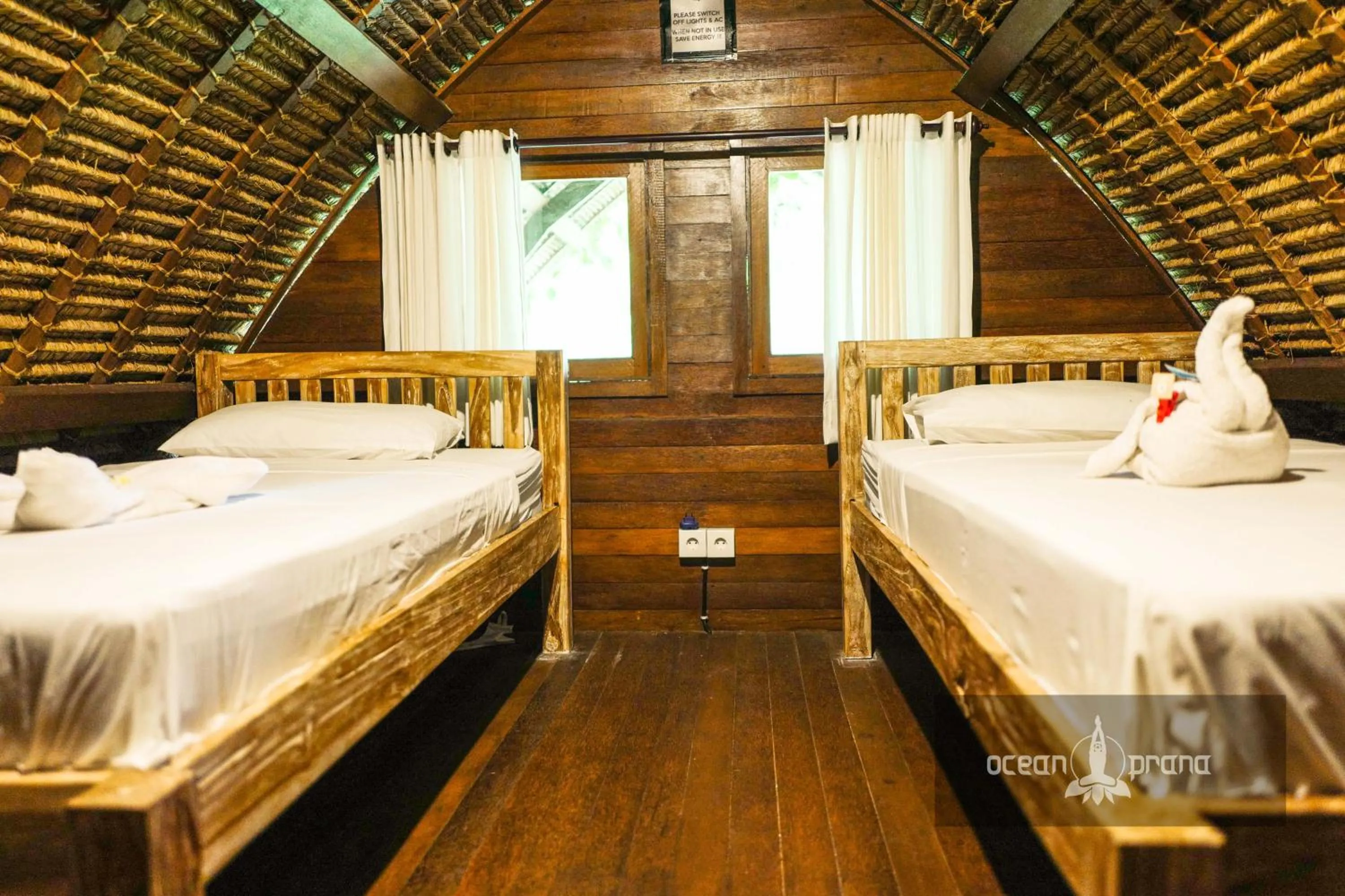 Bed in Ocean Prana Village