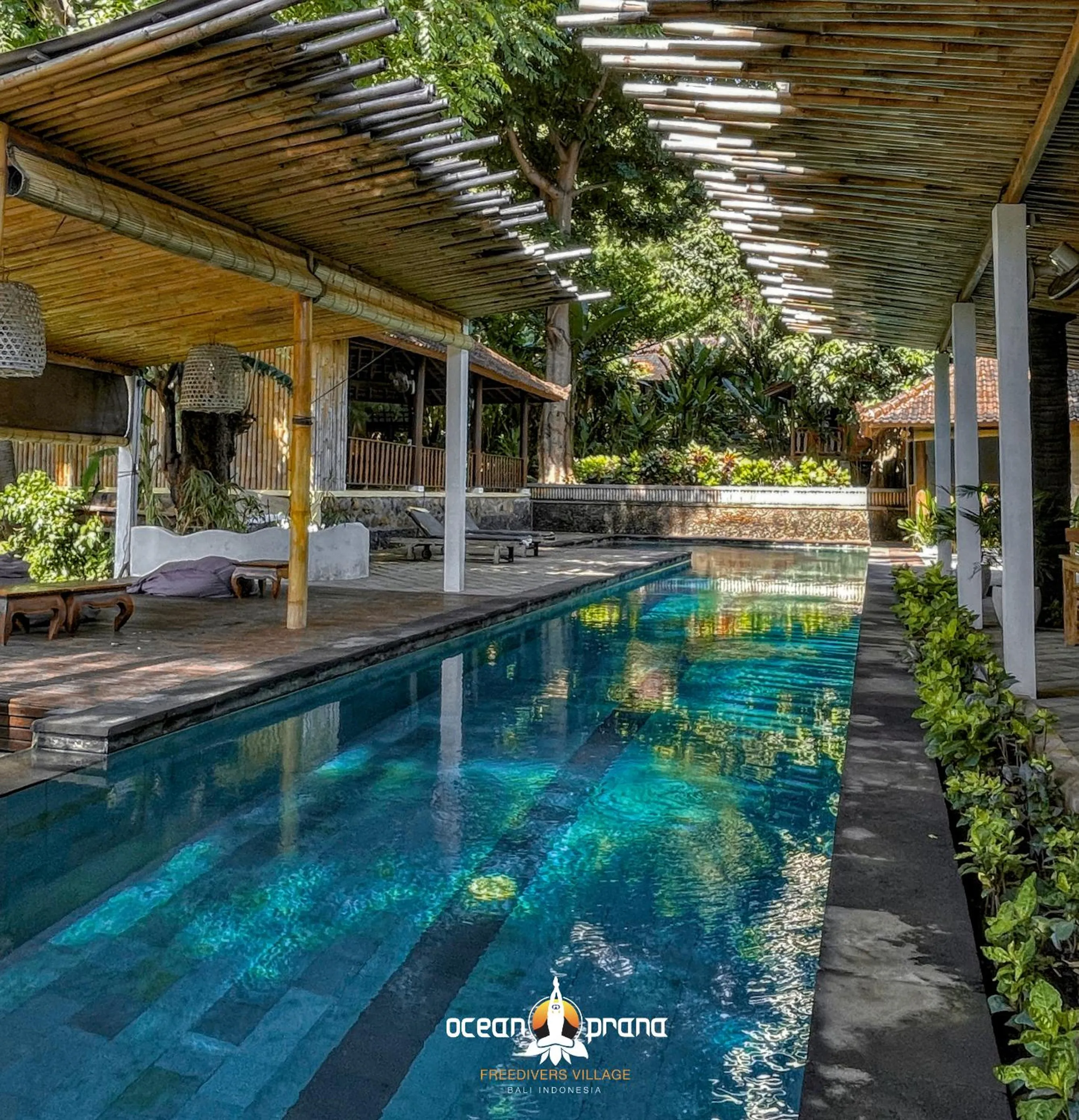 Pool view in Ocean Prana Village