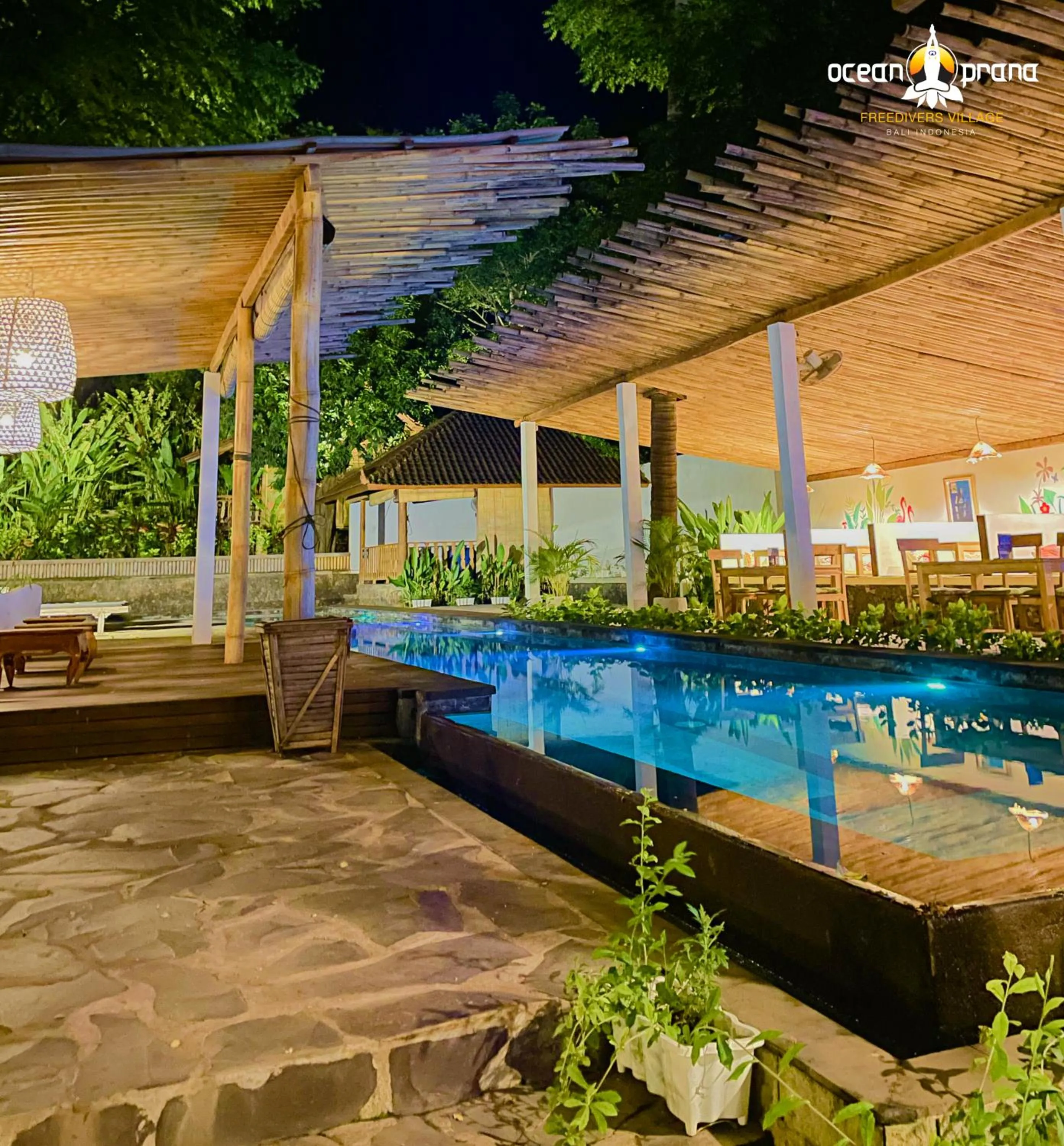 Pool view in Ocean Prana Village