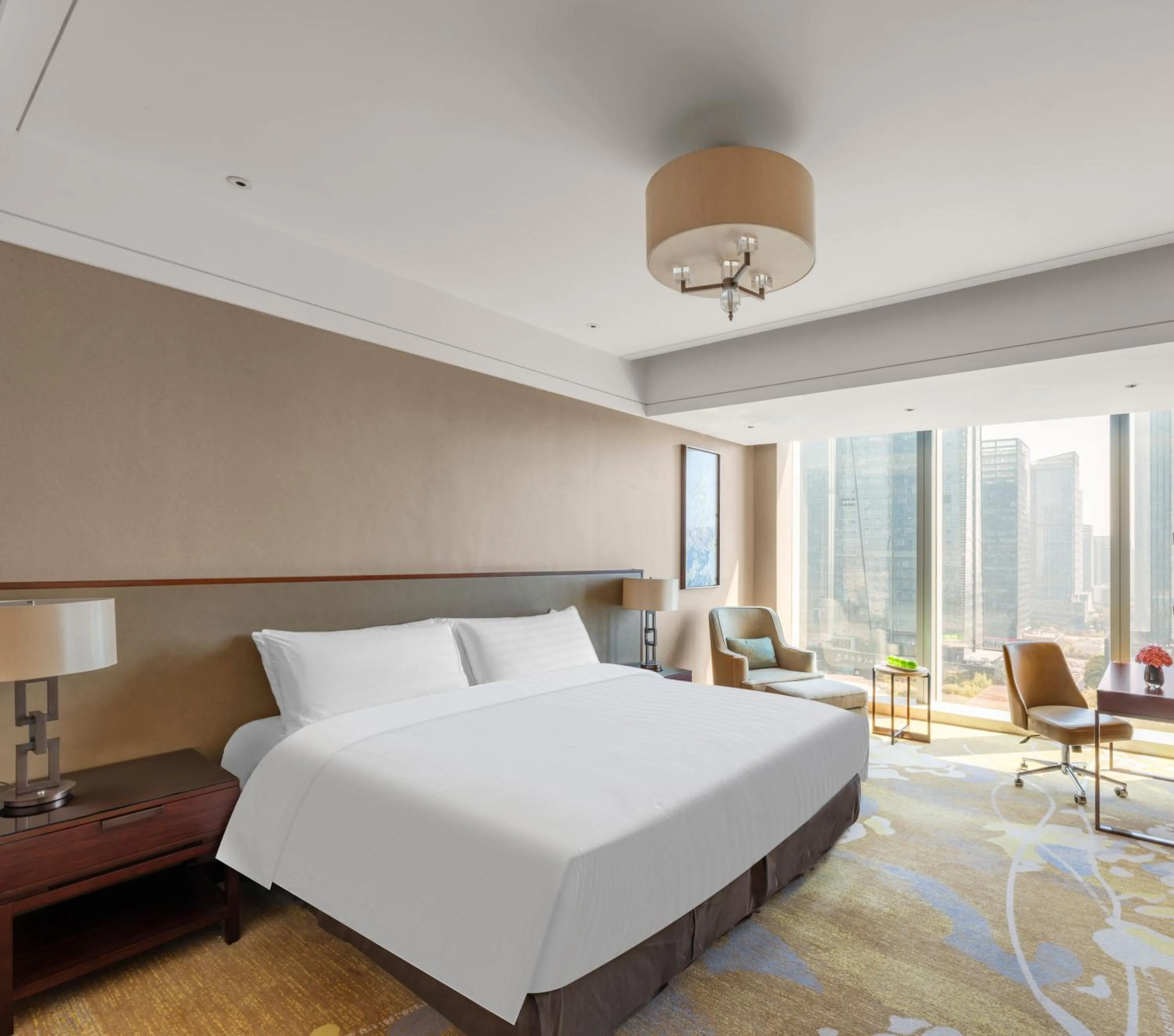 Bedroom, Bed in Shangri-La Yiwu