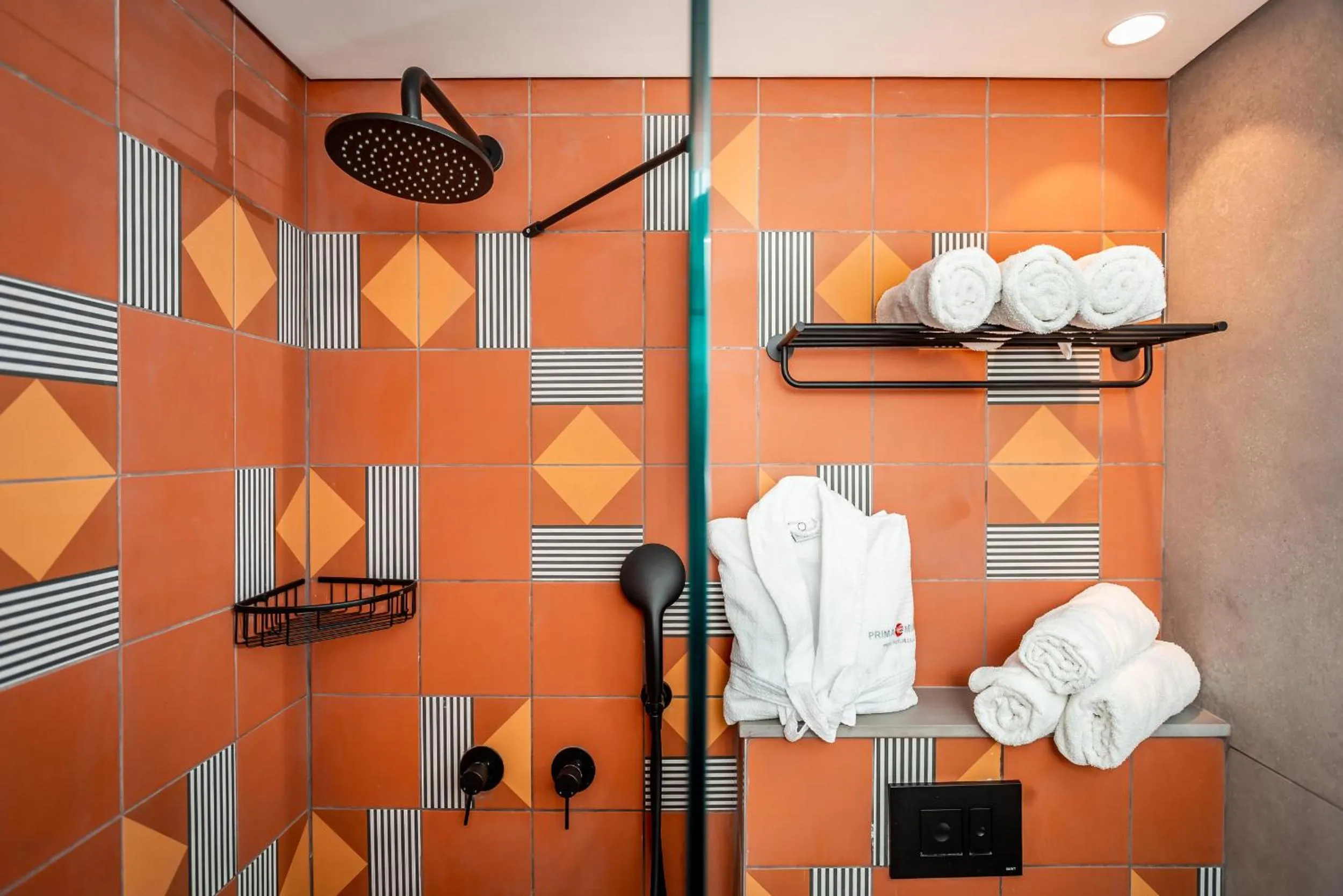 Shower in Prima Music Hotel