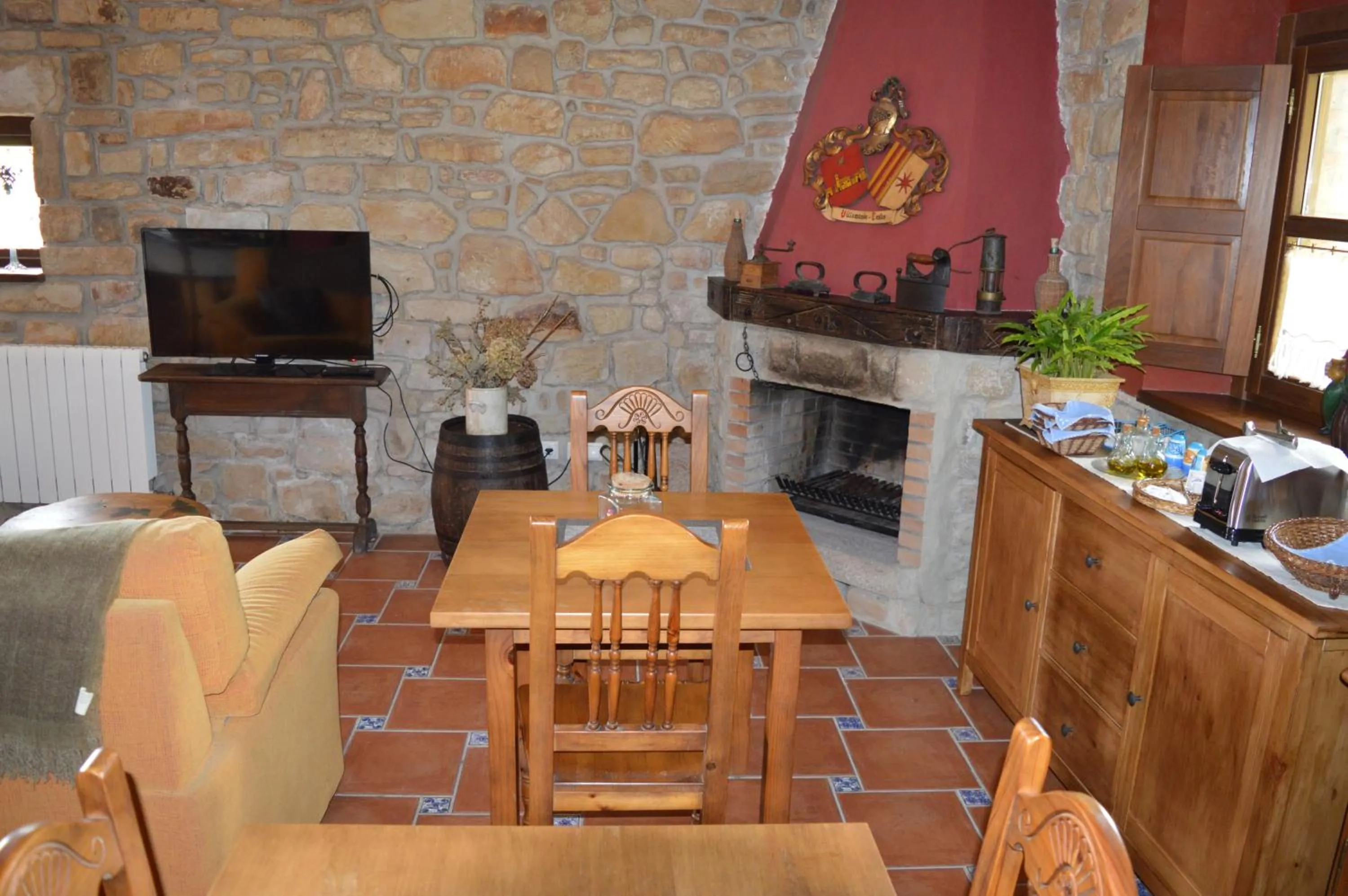 Dining area in La Casona de Quintes