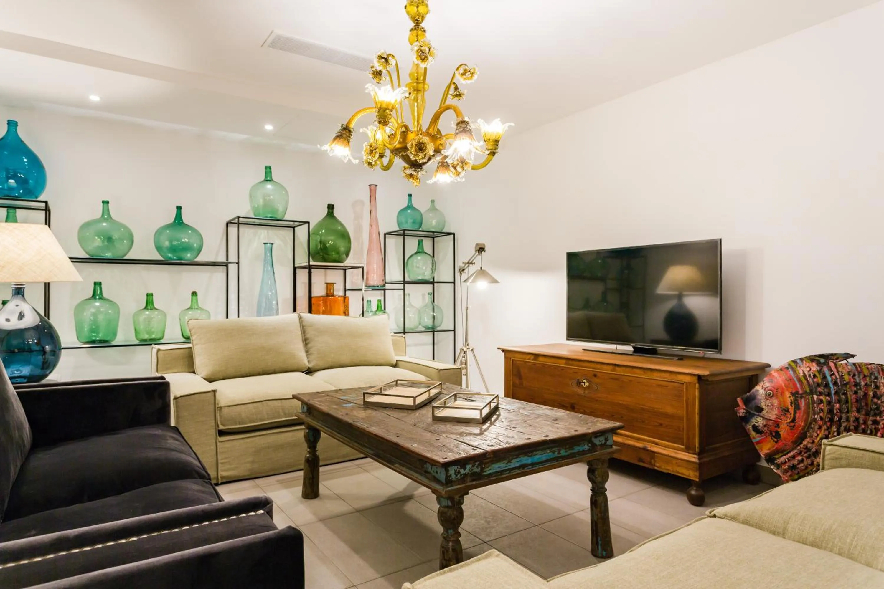 Communal lounge/ TV room in Agroturismo Ses Vistes