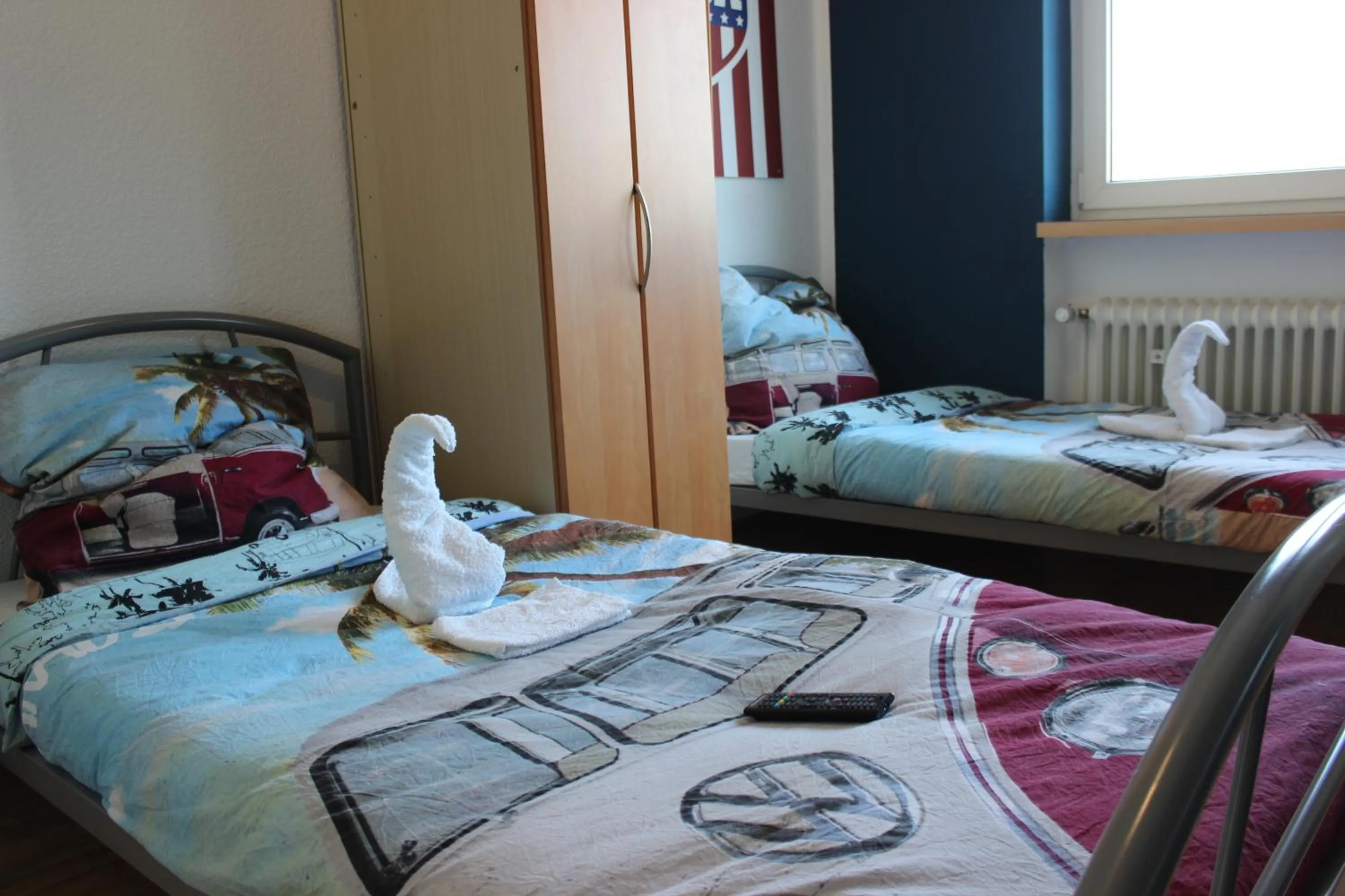 Photo of the whole room, Bed in Die Werkstatt