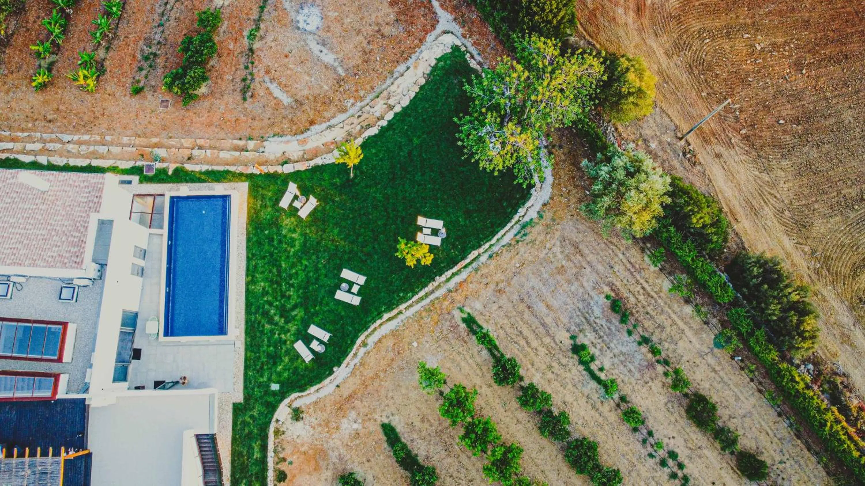 Pool view in Mercedes Country House