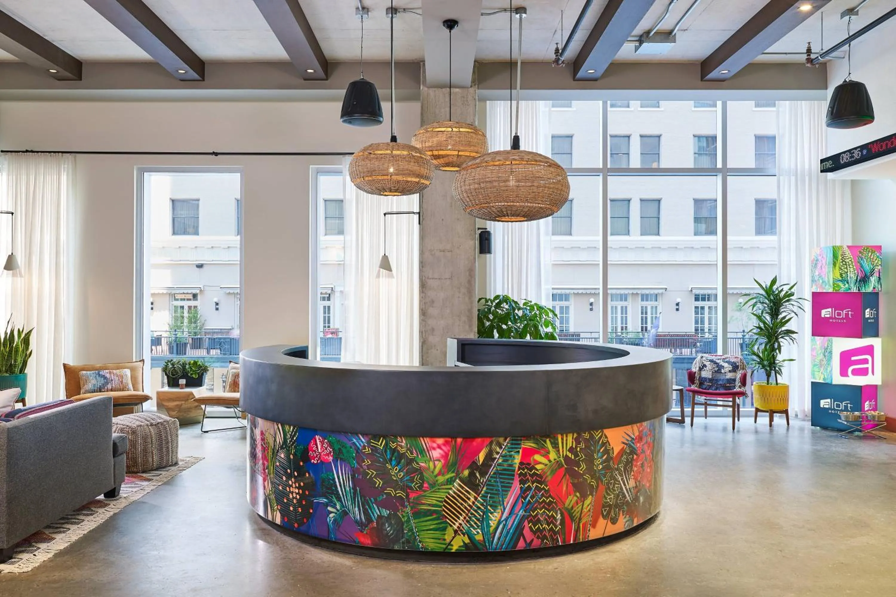 Lobby or reception in Aloft Austin Downtown