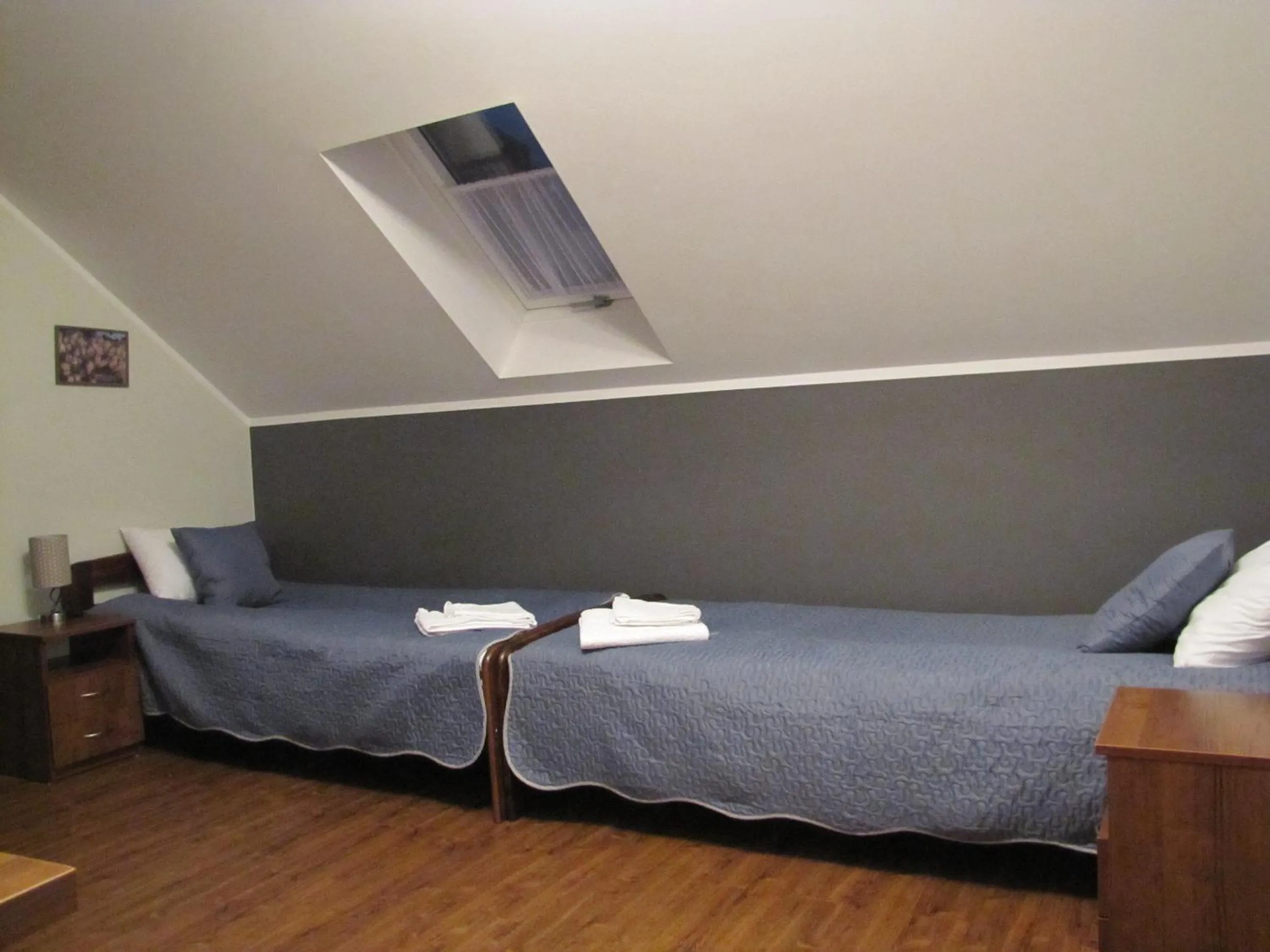 Photo of the whole room, Bed in Heveliusz