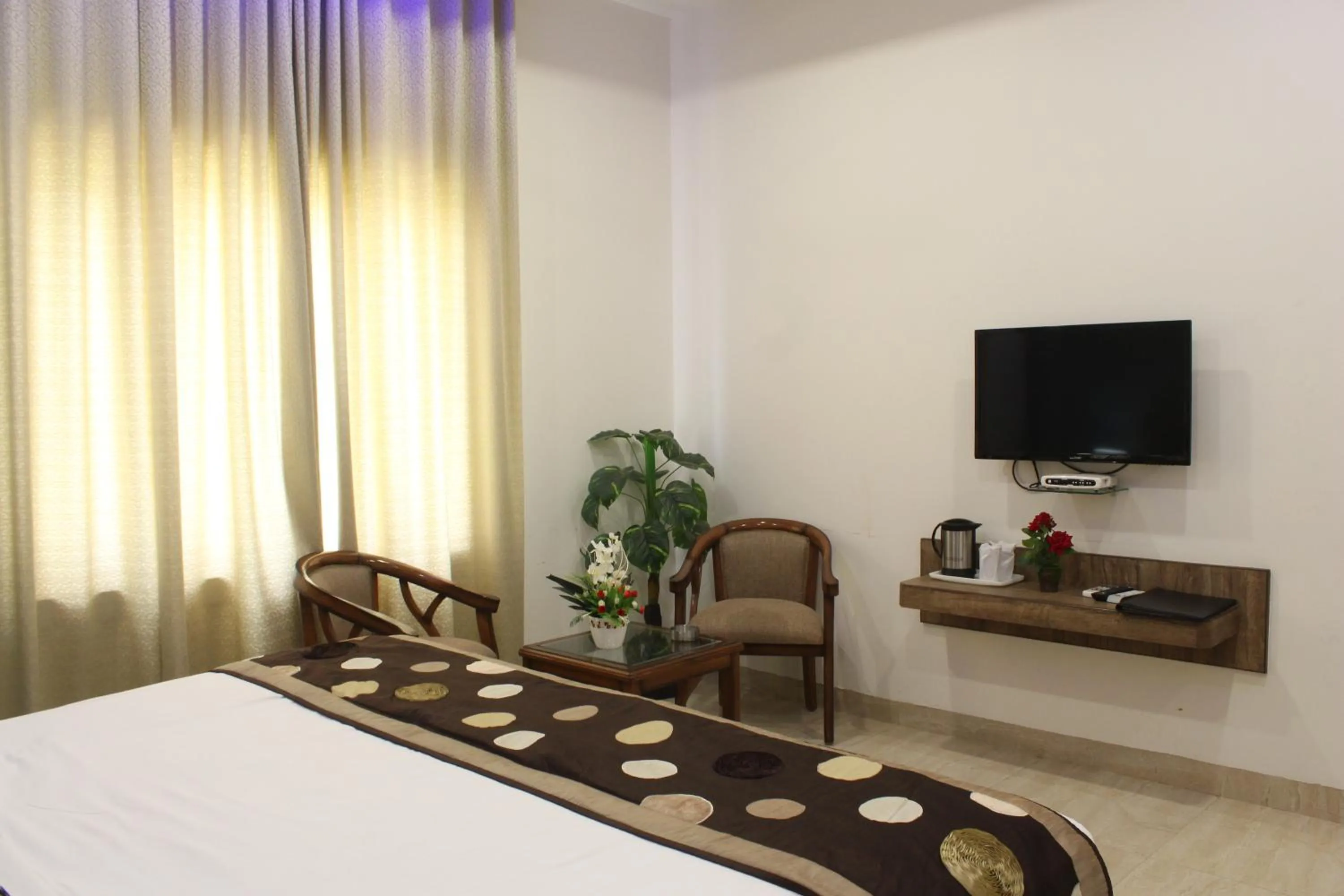 Decorative detail, Bed in Regal Hotel and restaurant