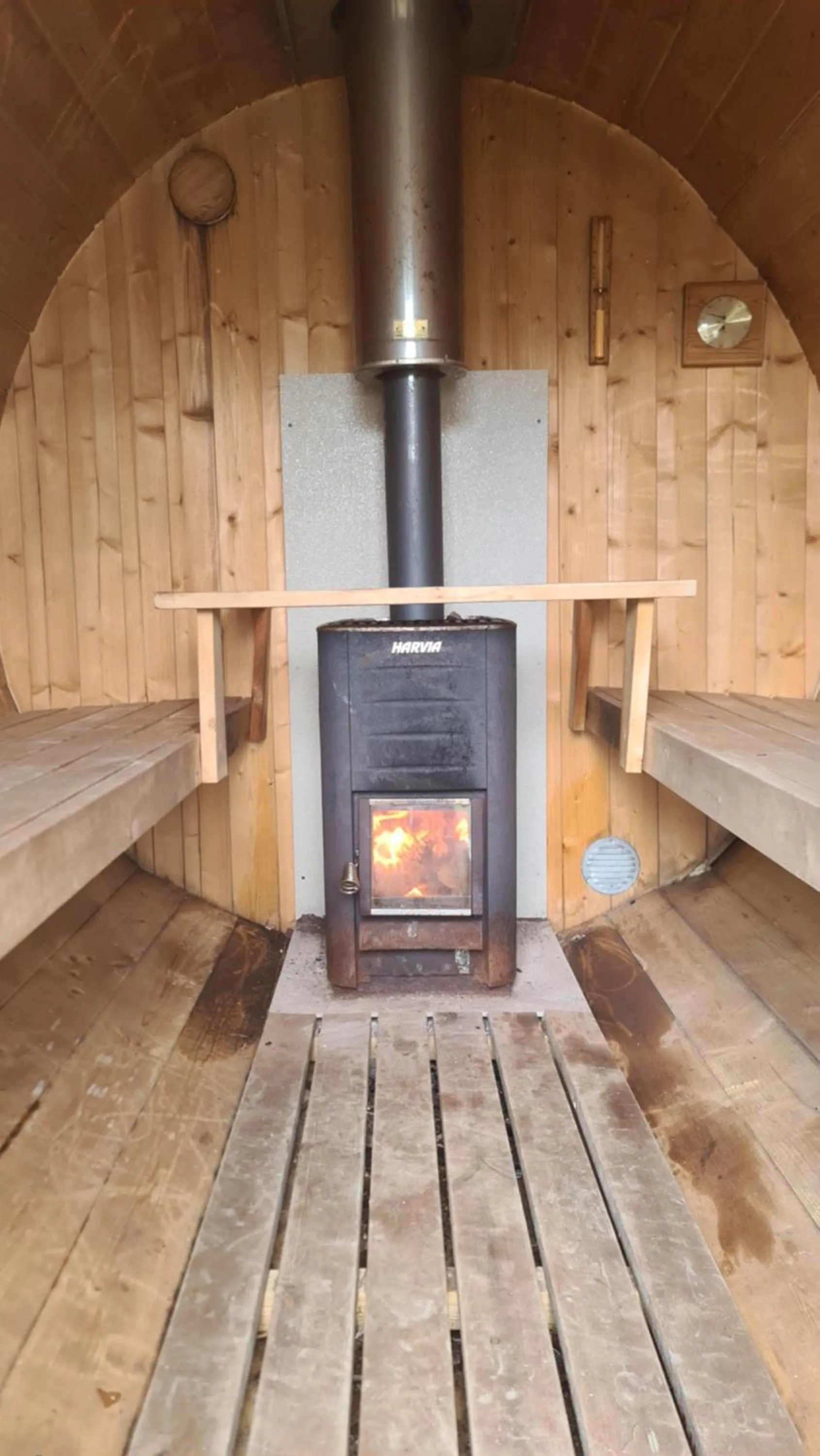 Sauna in Lydersen Rorbuer Budget Hostel & Private Apartments