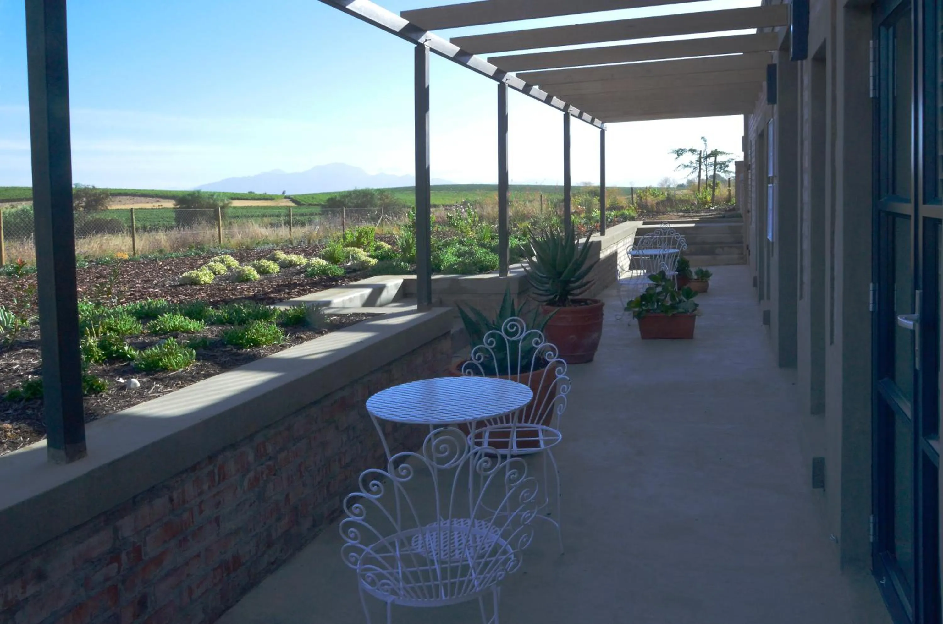 Patio in Vineyard Views Country House