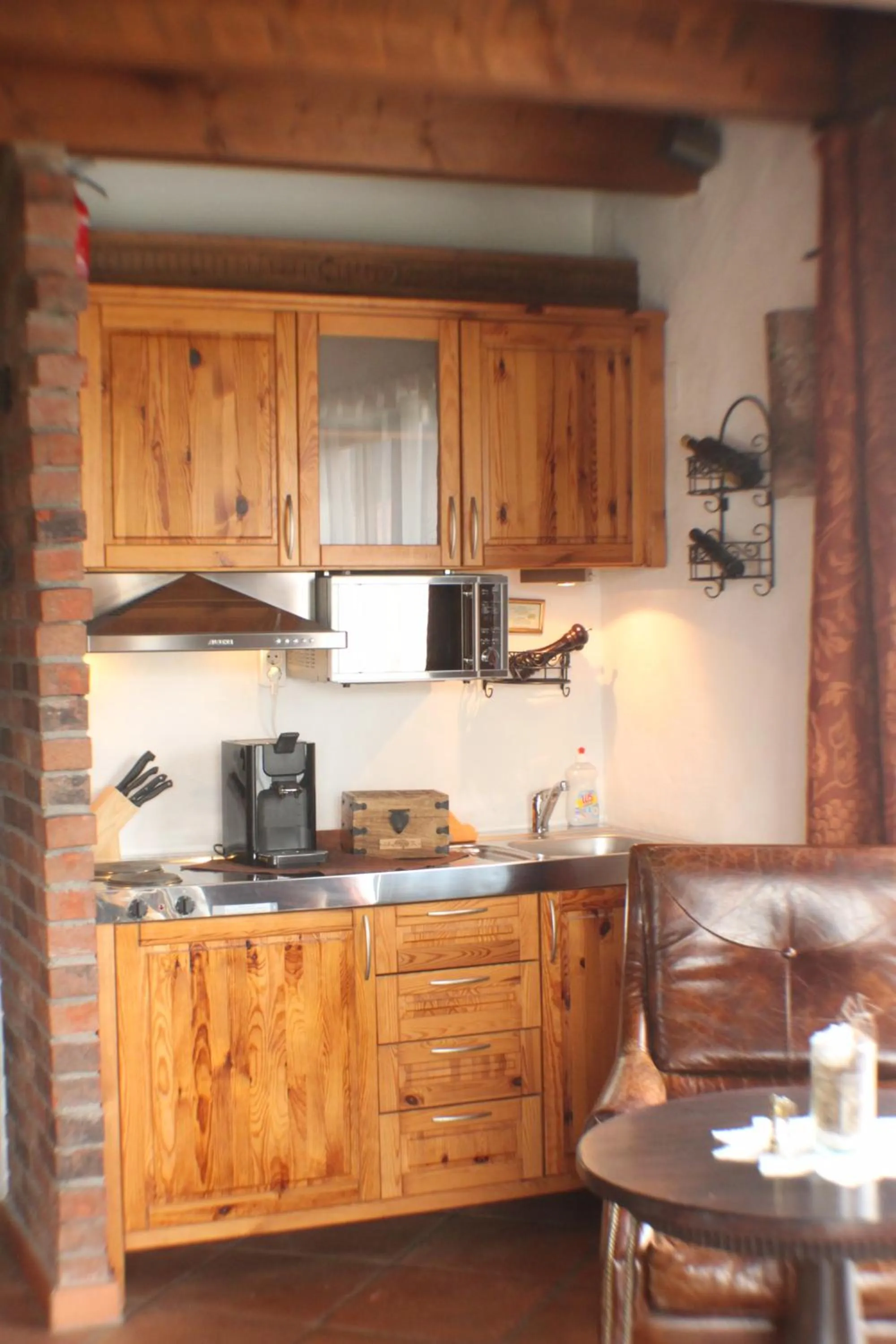 Kitchen or kitchenette in Hazienda Apartmenthotel - Für ein paar Tage oder monatelang