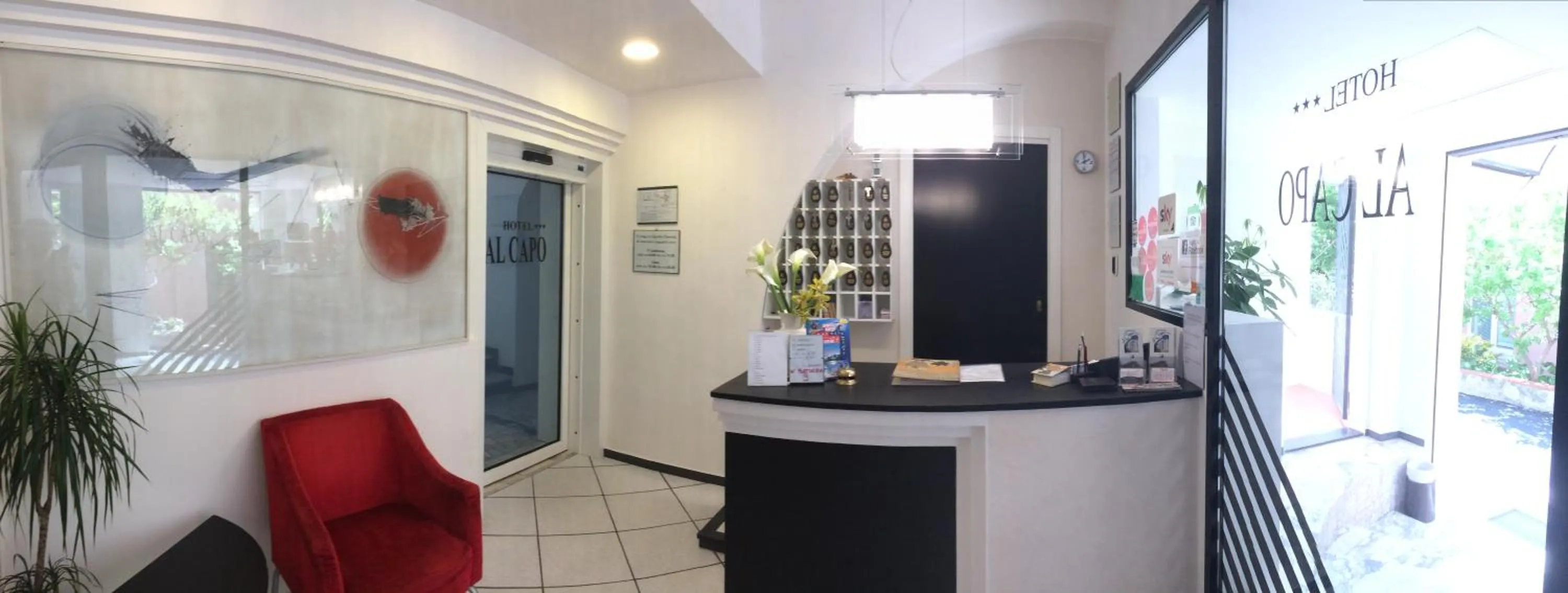 Lobby or reception in Hotel Al Capo