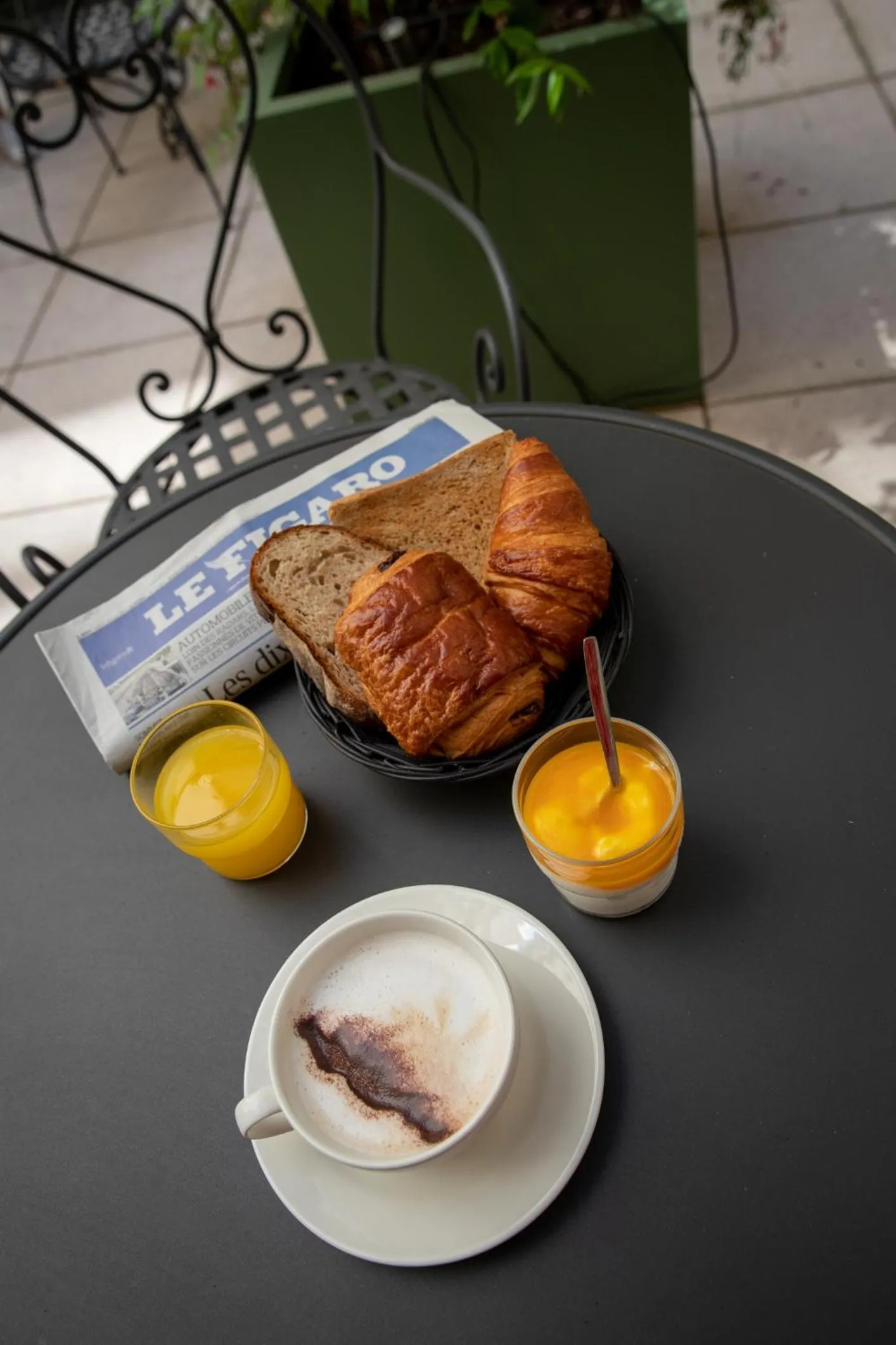 Food close-up in Villa Panthéon