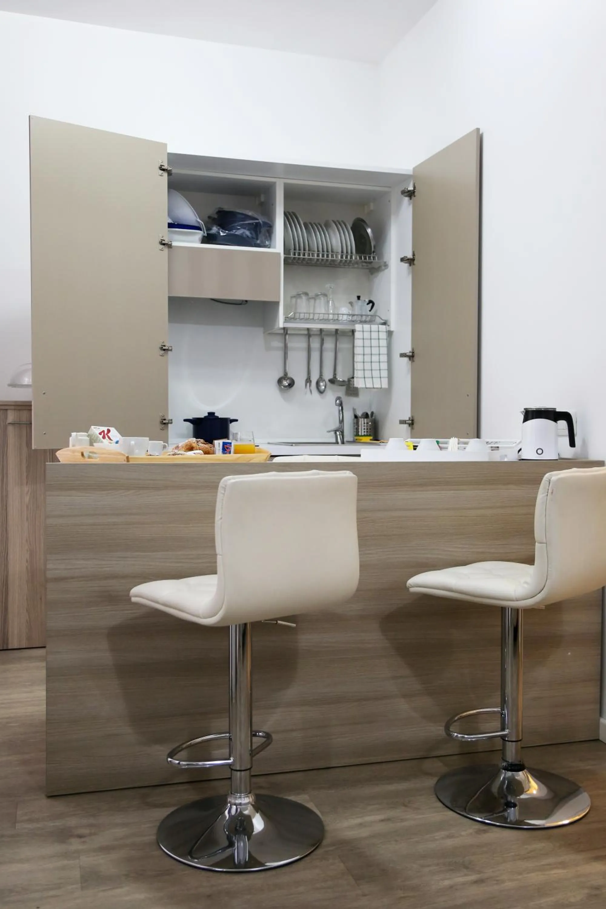 Kitchen or kitchenette in Al Parco II Rota B&B