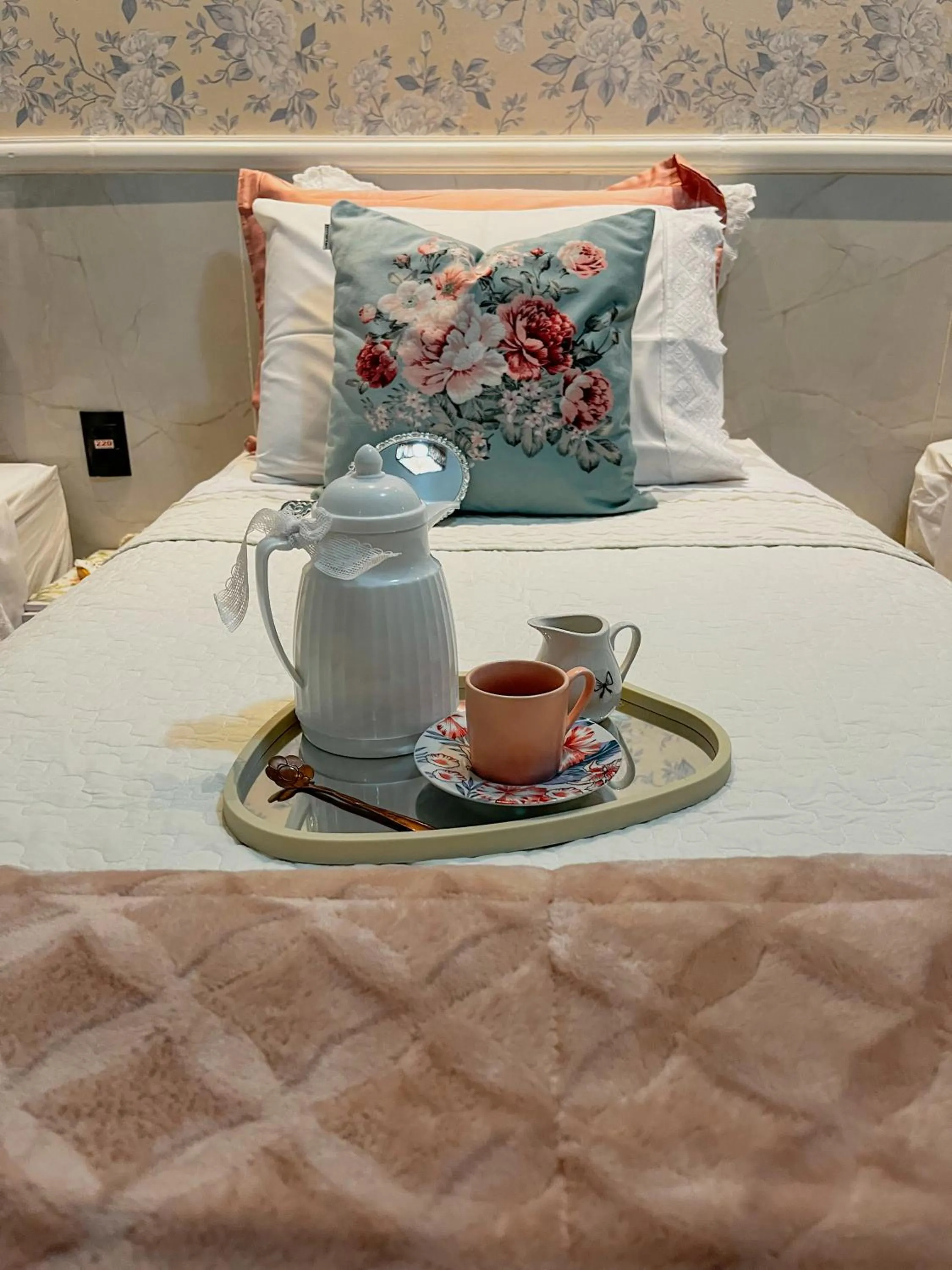 Bed in Pousada Recanto da Família