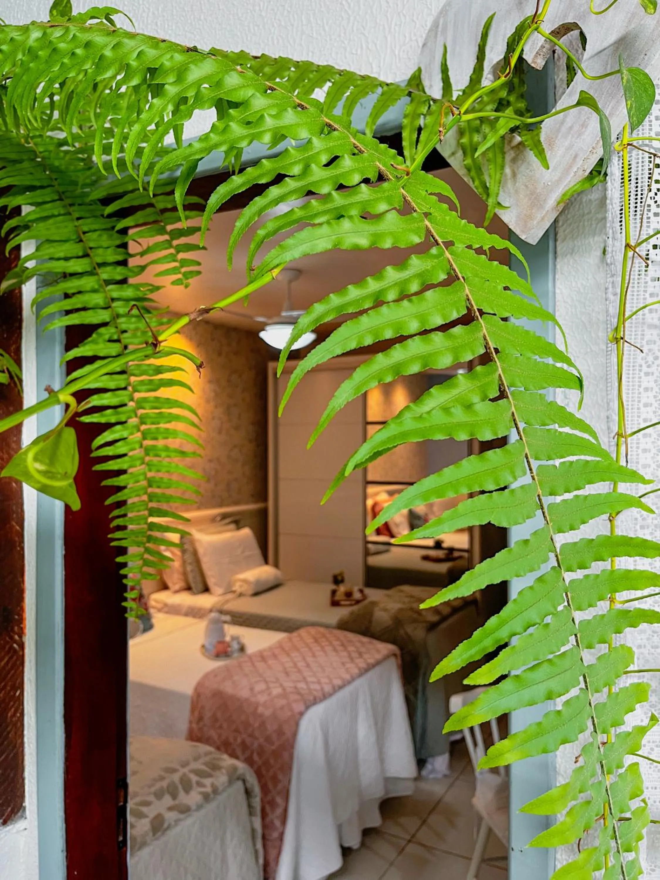 Bed in Pousada Recanto da Família