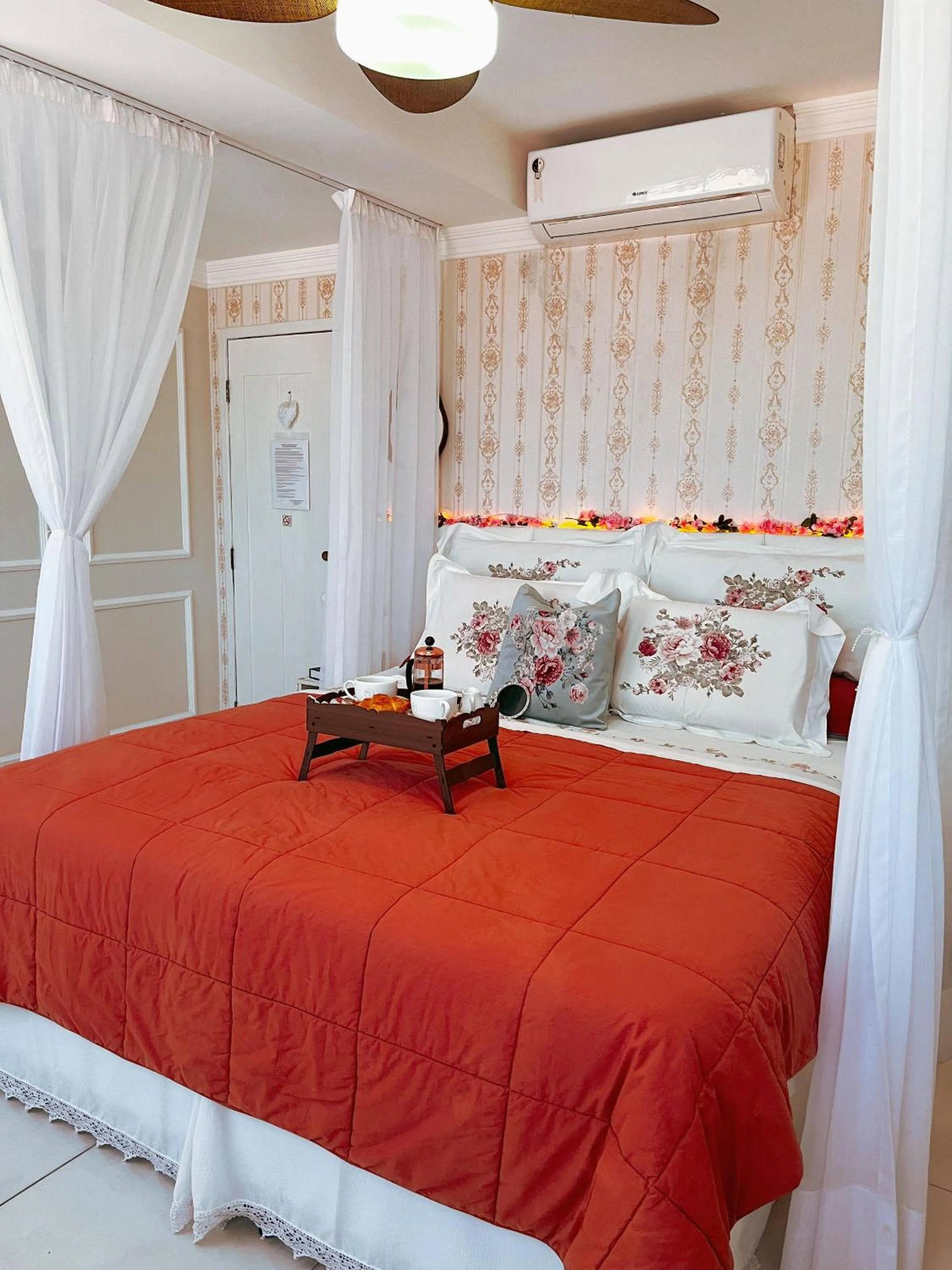 Bed in Pousada Recanto da Família