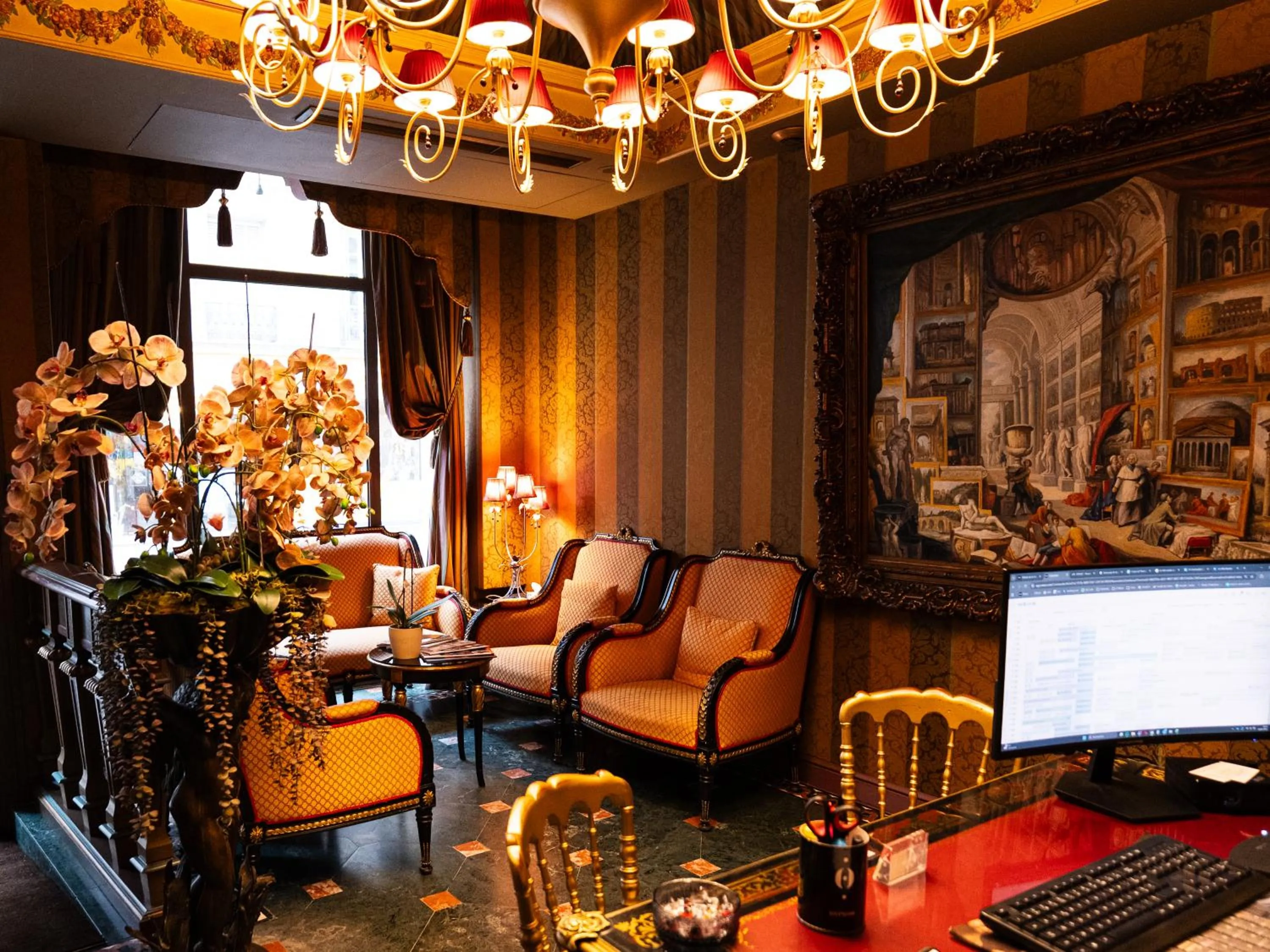 Seating area in La Villa Royale