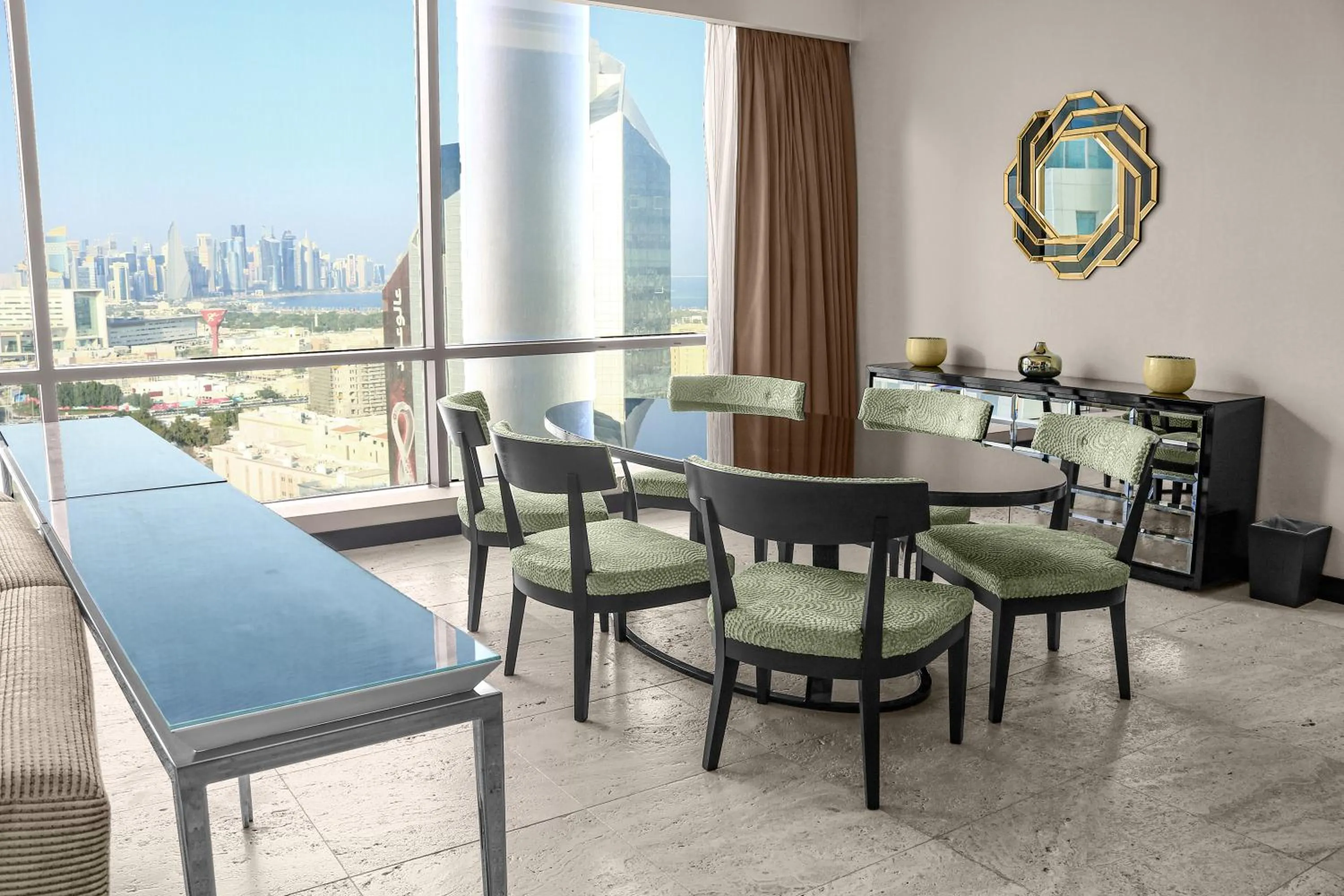 Dining area in Millennium Plaza Doha