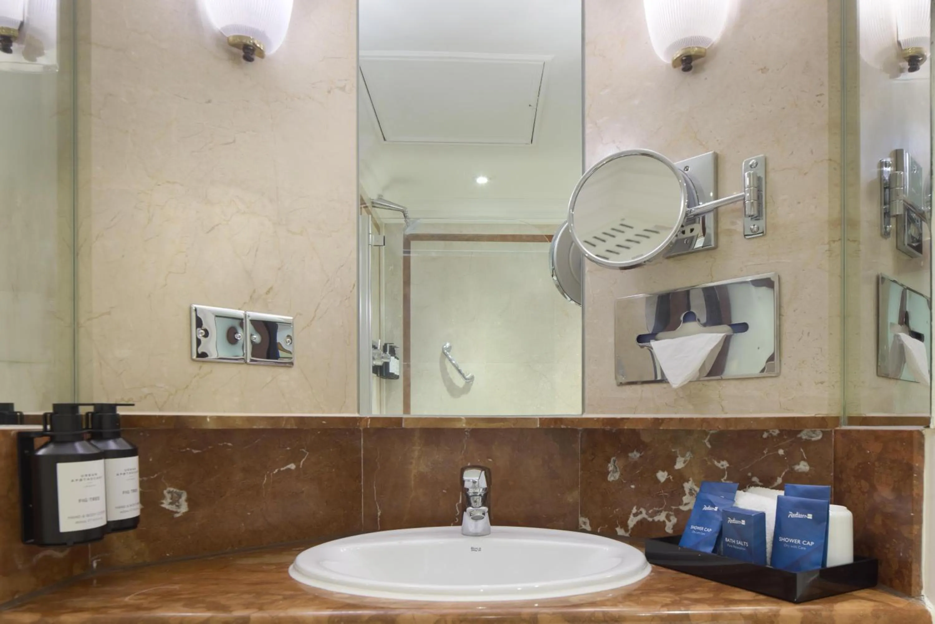 Bathroom in Radisson Blu Hotel, London Leicester Square